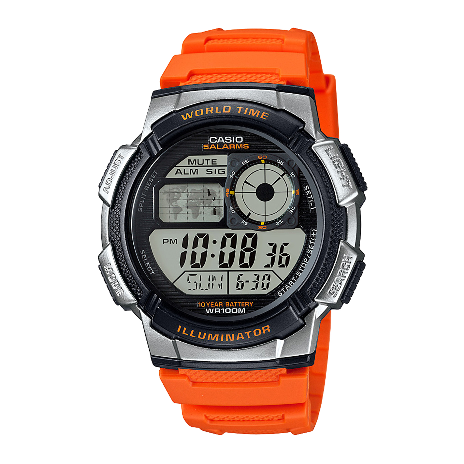 Reloj CASIO AE-1000W-4BVDF Resina Juvenil Plateado