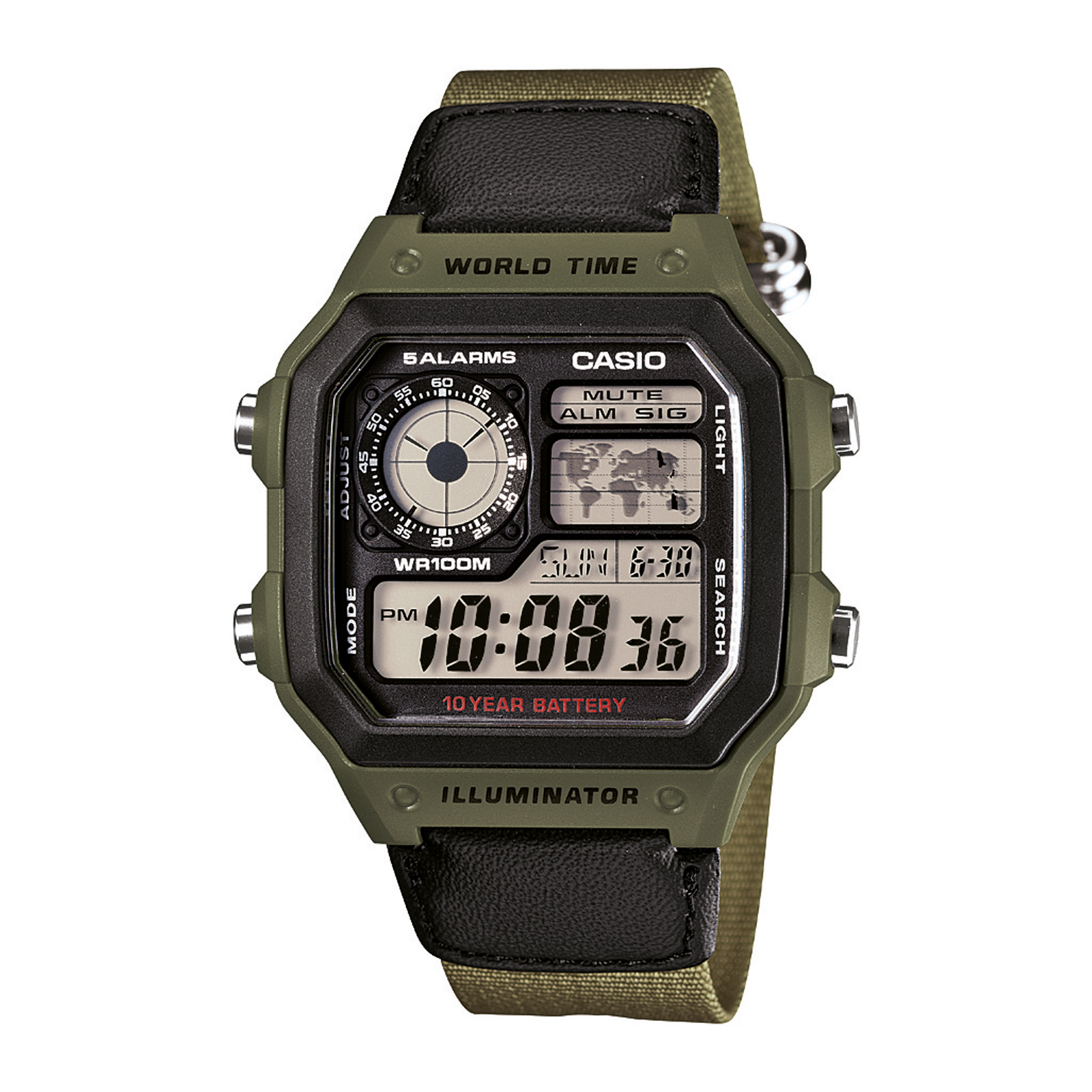 Reloj CASIO AE-1200WHB-3BVDF Resina Juvenil Verde