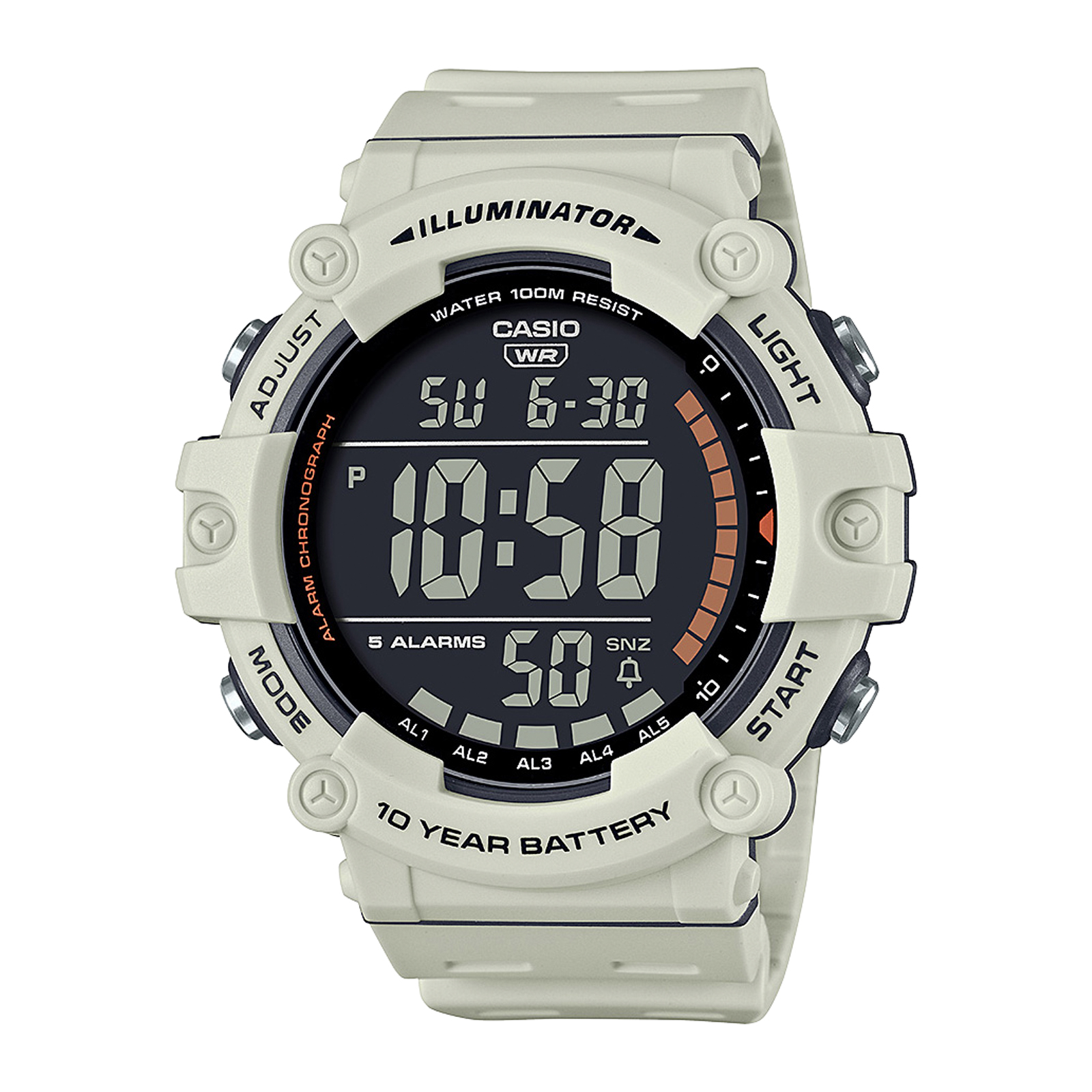 Reloj CASIO AE-1500WH-8B2VDF Resina Juvenil Blanco Humo