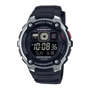 Reloj CASIO AE-2000W-1BVDF Resina/Acero Juvenil Plateado