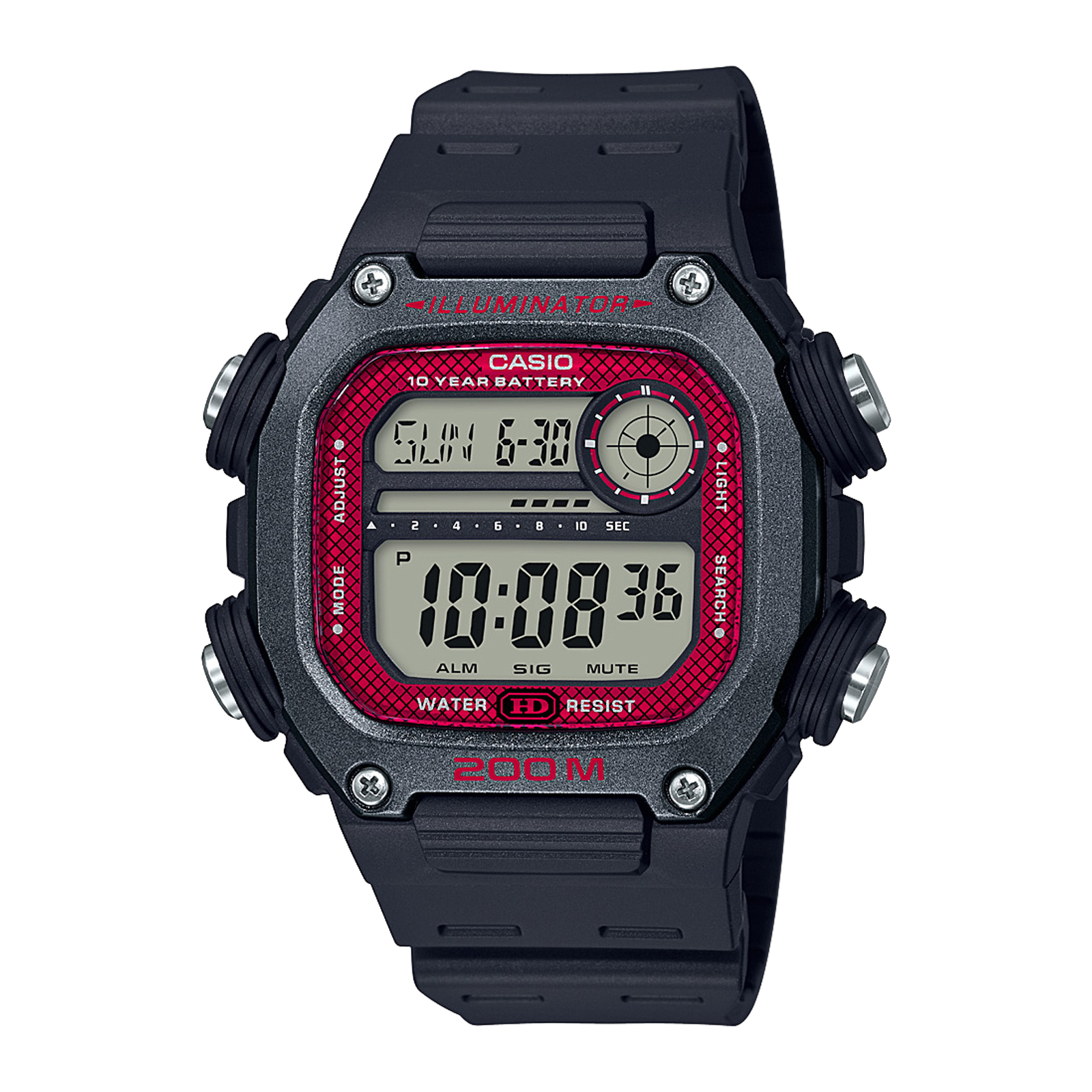 Reloj CASIO DW-291H-1BVDF Resina Juvenil Negro