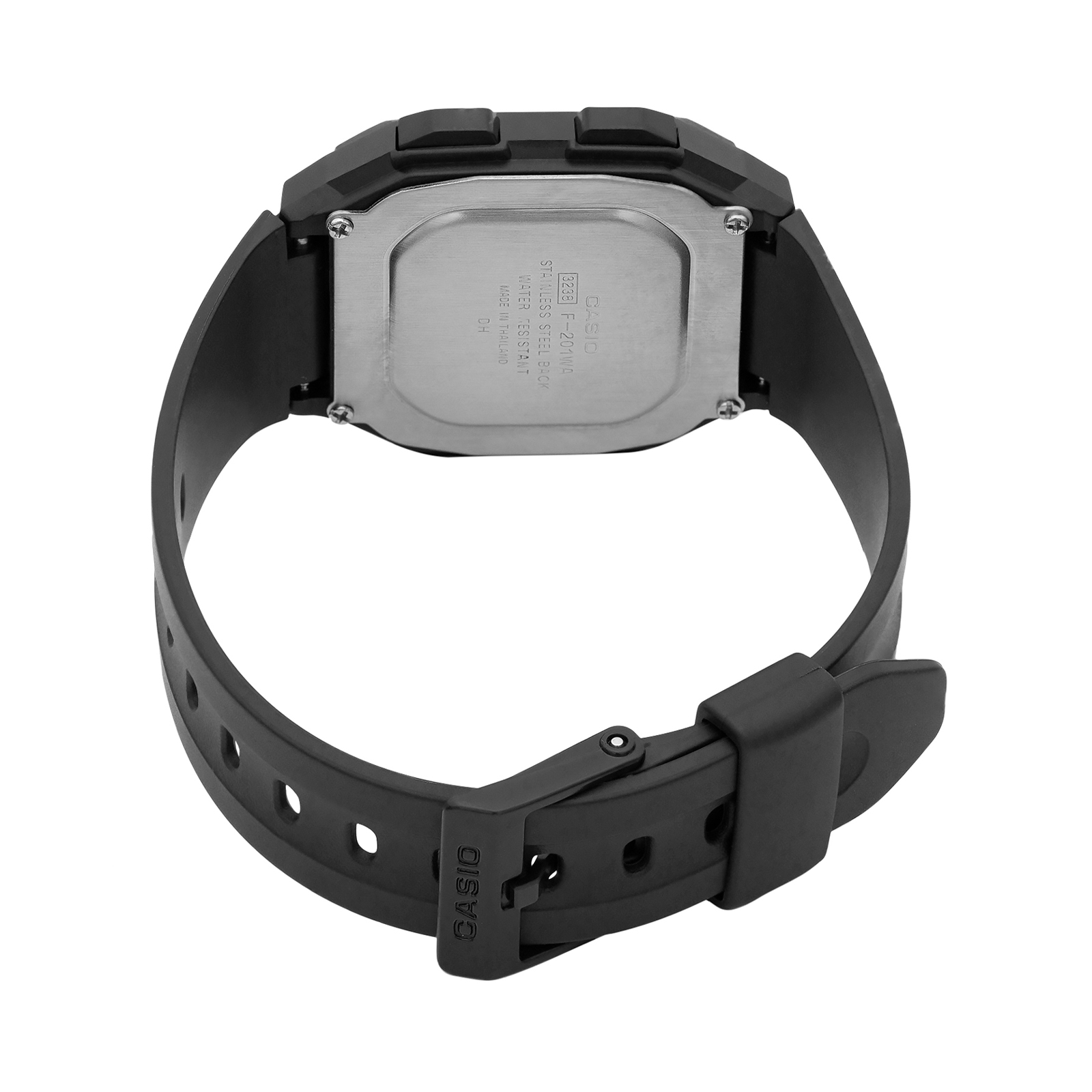 Reloj CASIO F-201WA-9ADF Resina Juvenil Negro