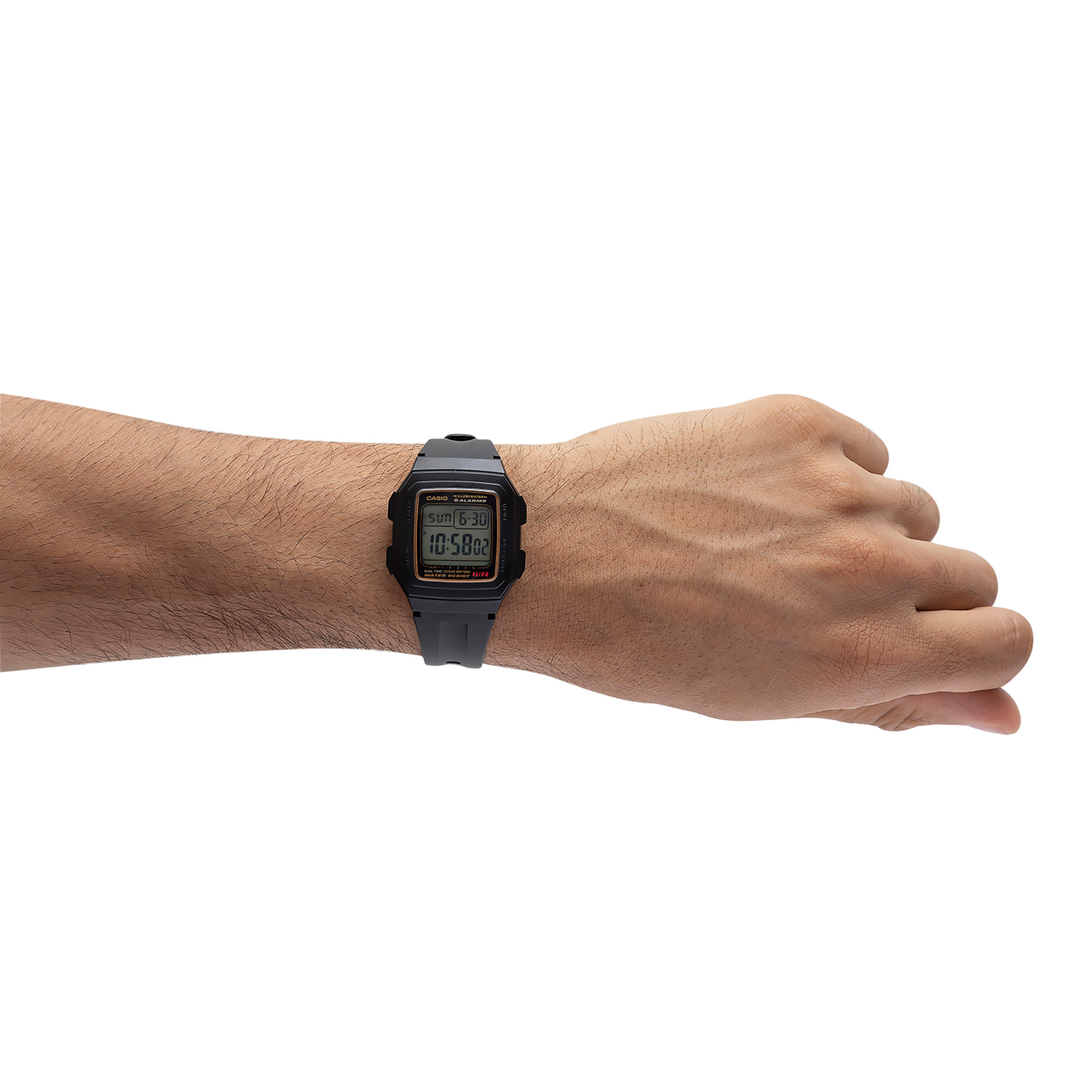 Reloj CASIO F-201WA-9ADF Resina Juvenil Negro