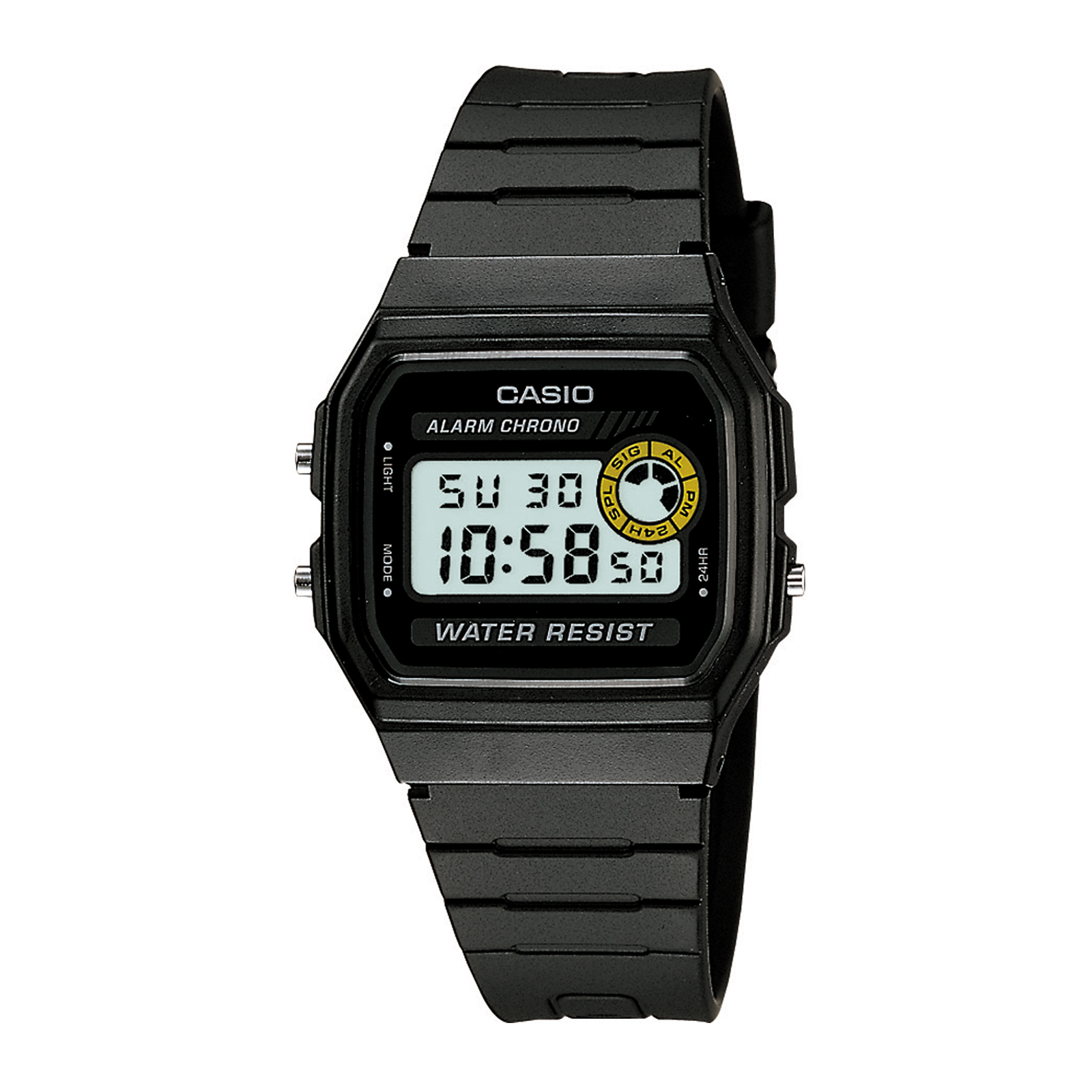 Reloj CASIO F-94WA-8DG Resina Juvenil Negro