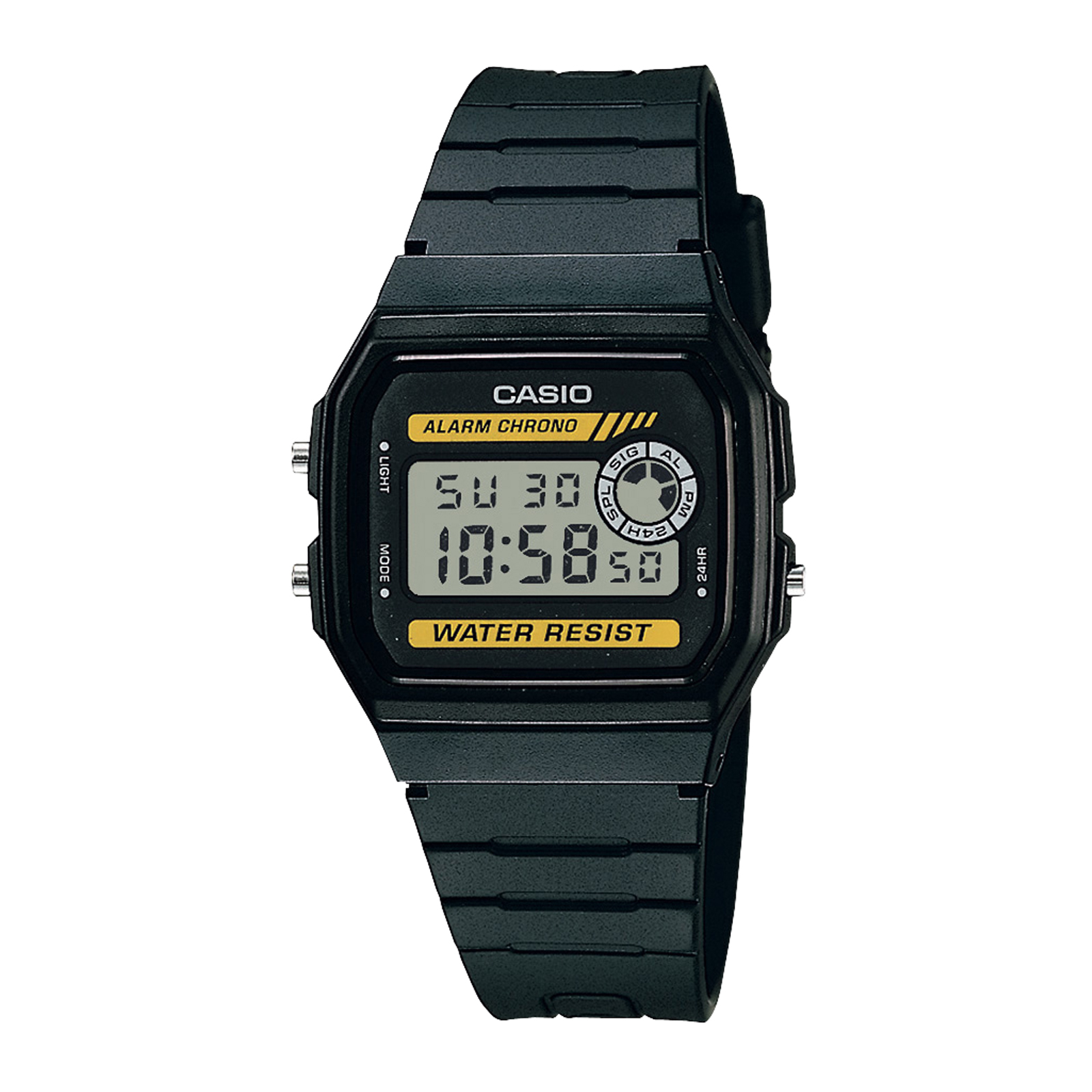 Reloj CASIO F-94WA-9DG Resina Juvenil Negro