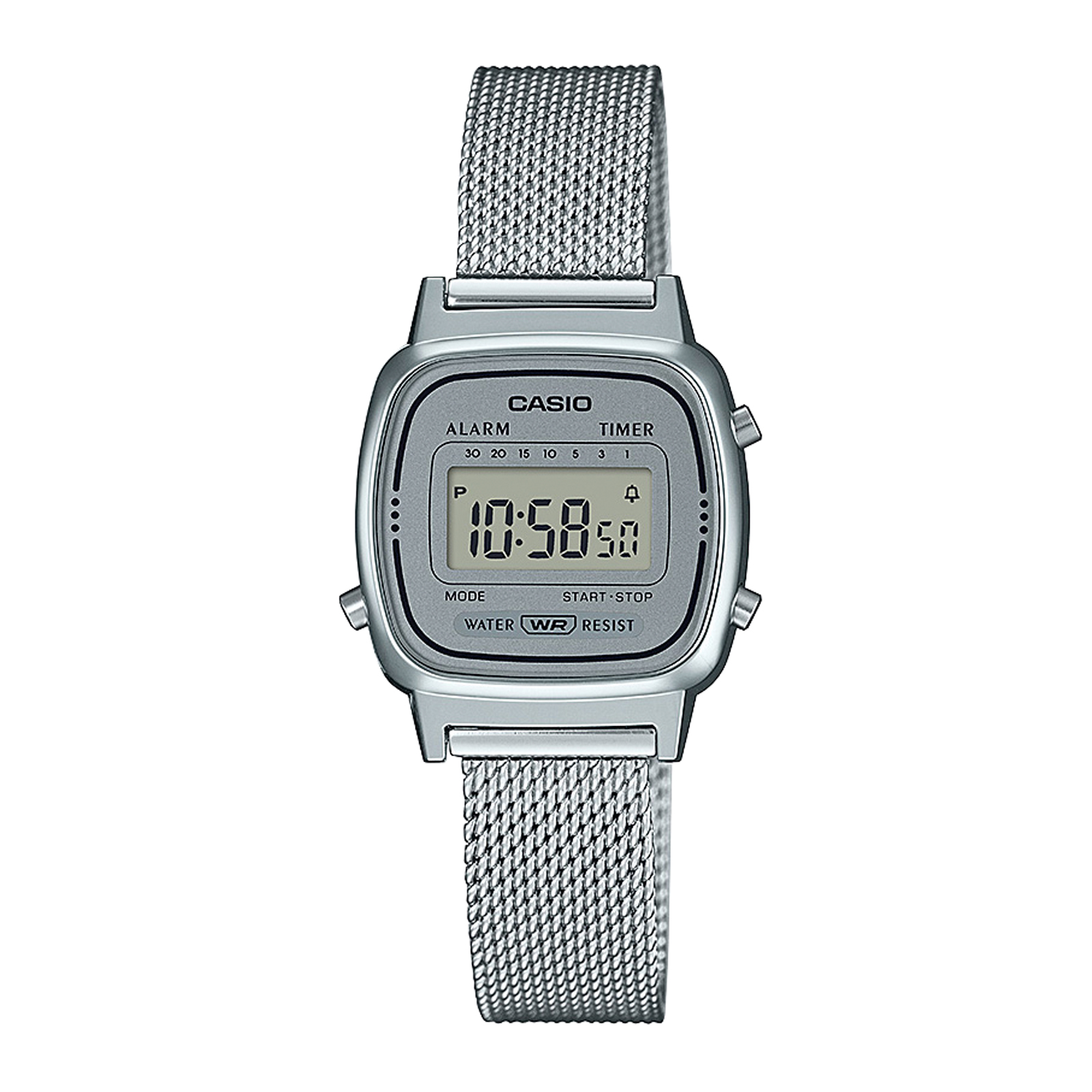 Reloj CASIO LA670WEM-7DF Resina/Cromado Mujer Plateado
