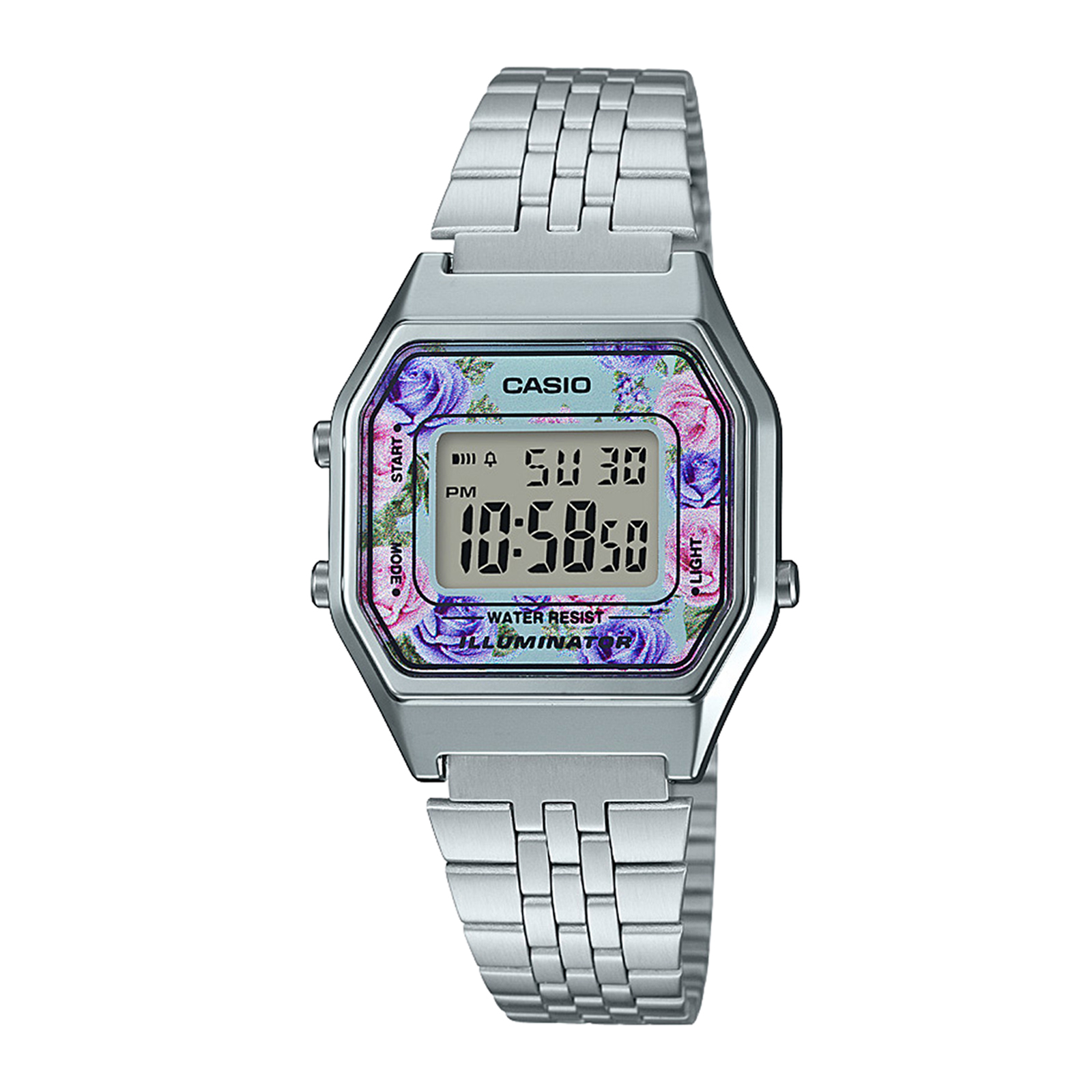 Reloj CASIO LA680WA-2CDF Resina/Cromado Mujer Plateado