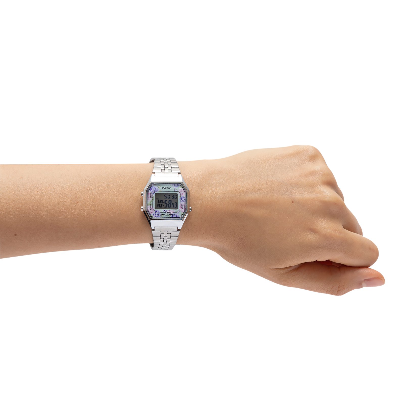 Reloj CASIO LA680WA-2CDF Resina/Cromado Mujer Plateado