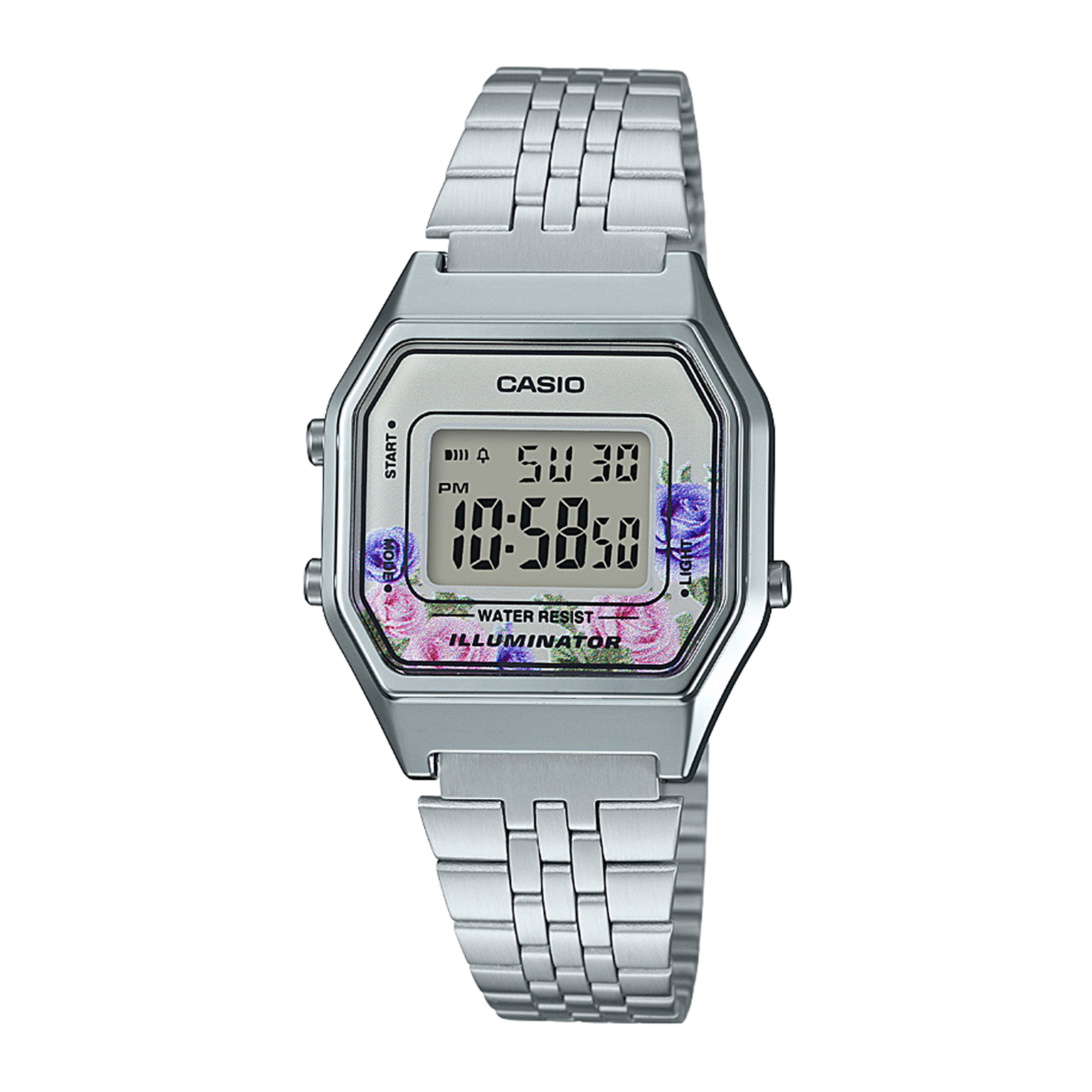 Reloj CASIO LA680WA-4CDF Resina/Cromado Mujer Plateado