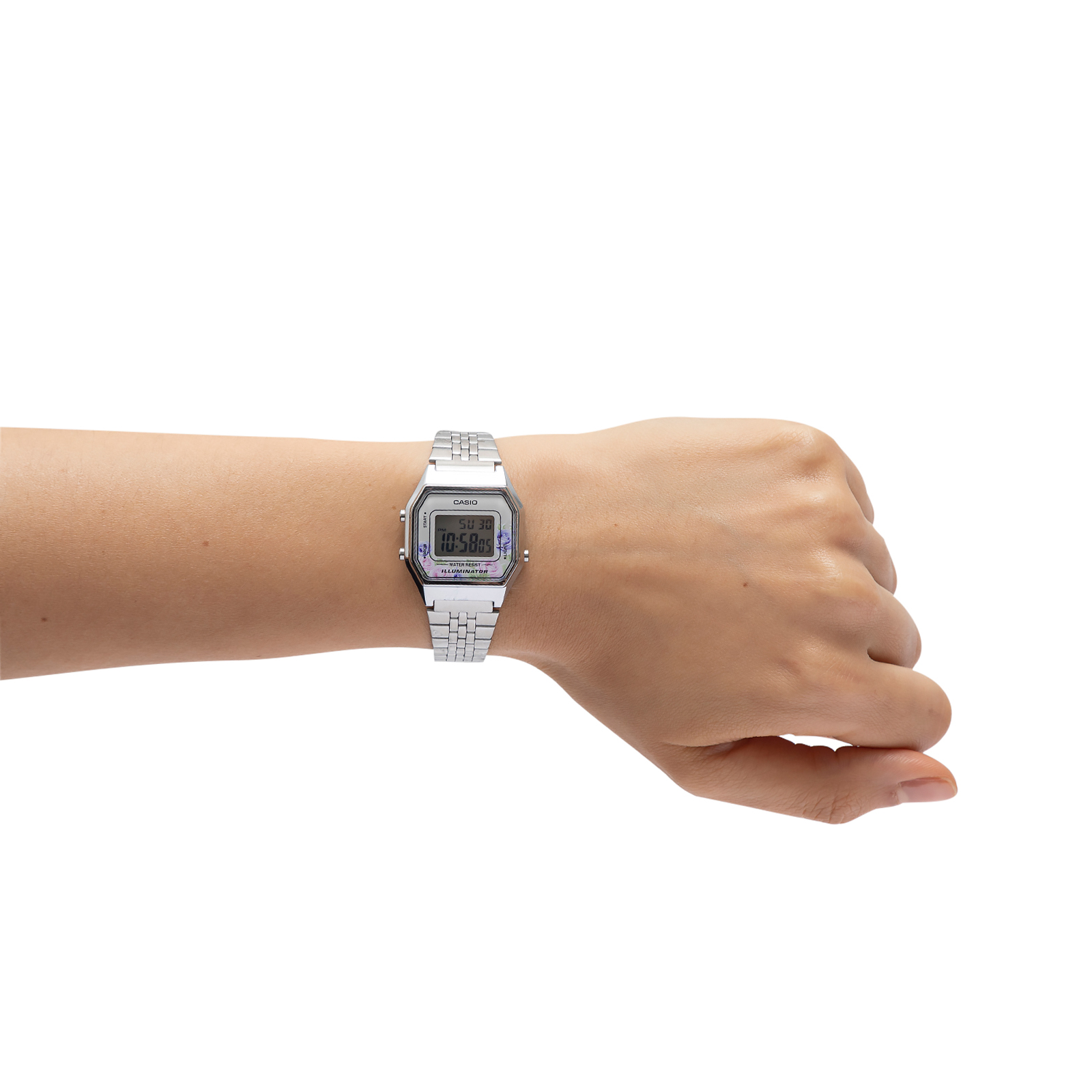Reloj CASIO LA680WA-4CDF Resina/Cromado Mujer Plateado