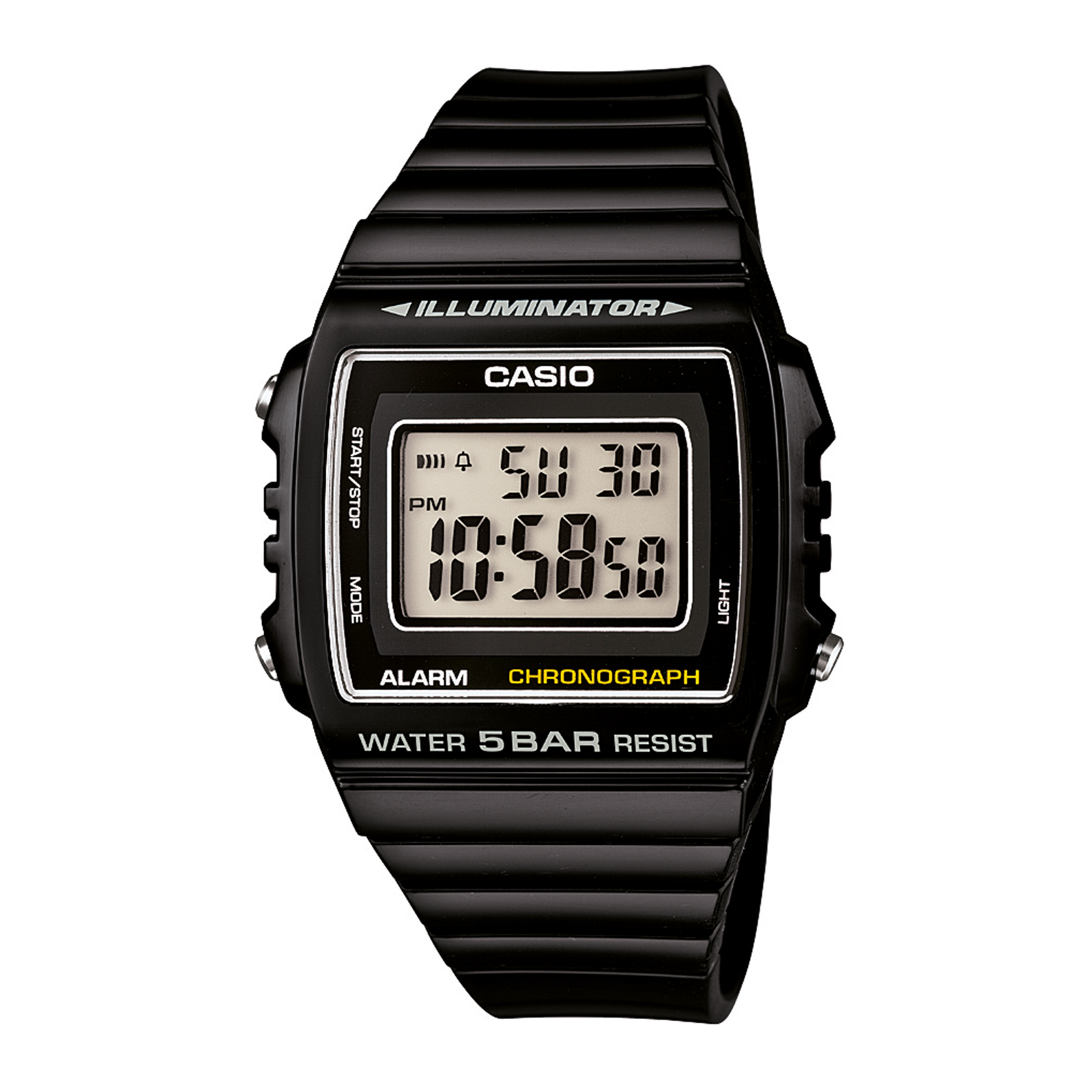 Reloj CASIO W-215H-1AVDF Resina Juvenil Negro