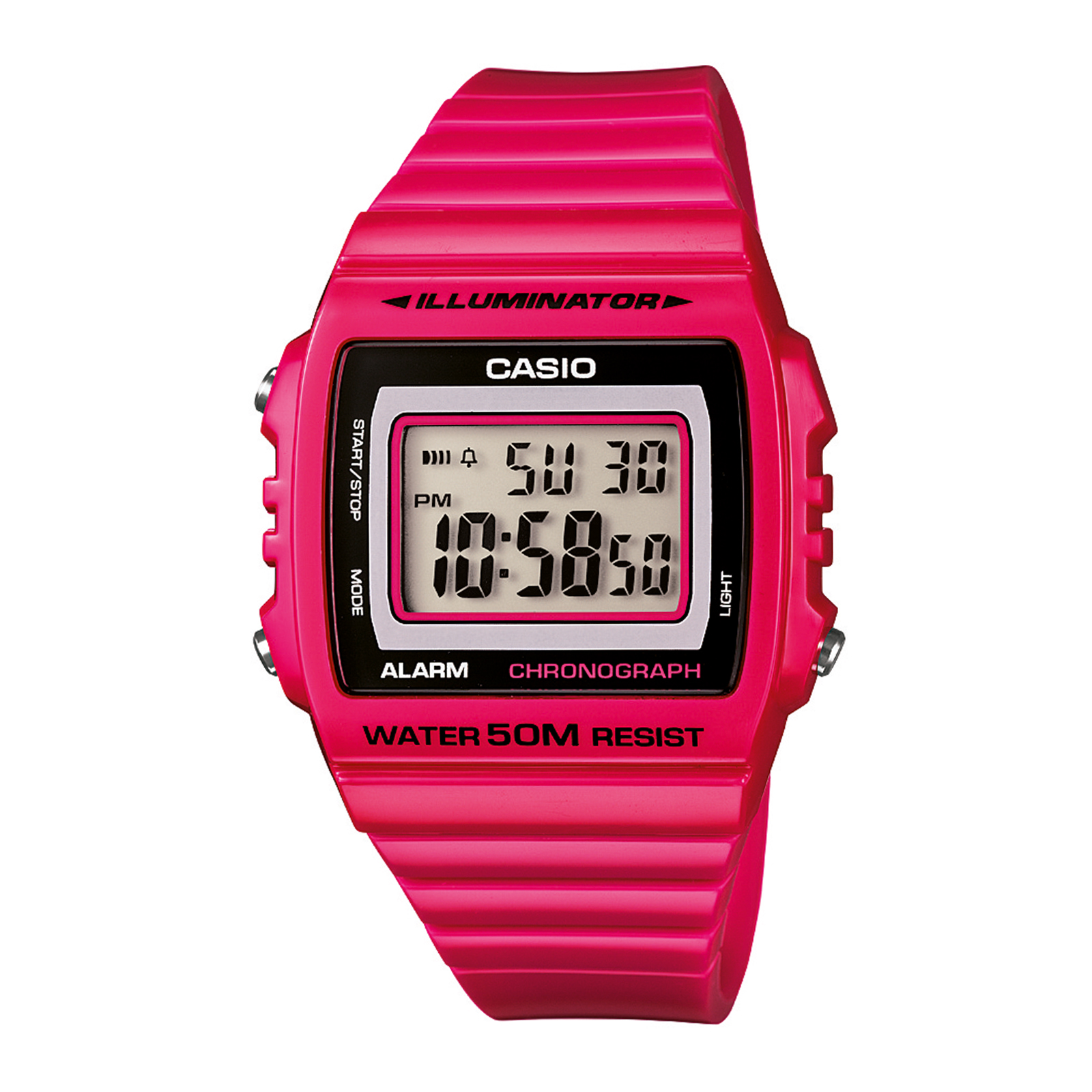 Reloj CASIO W-215H-4AVDF Resina Juvenil Rosado