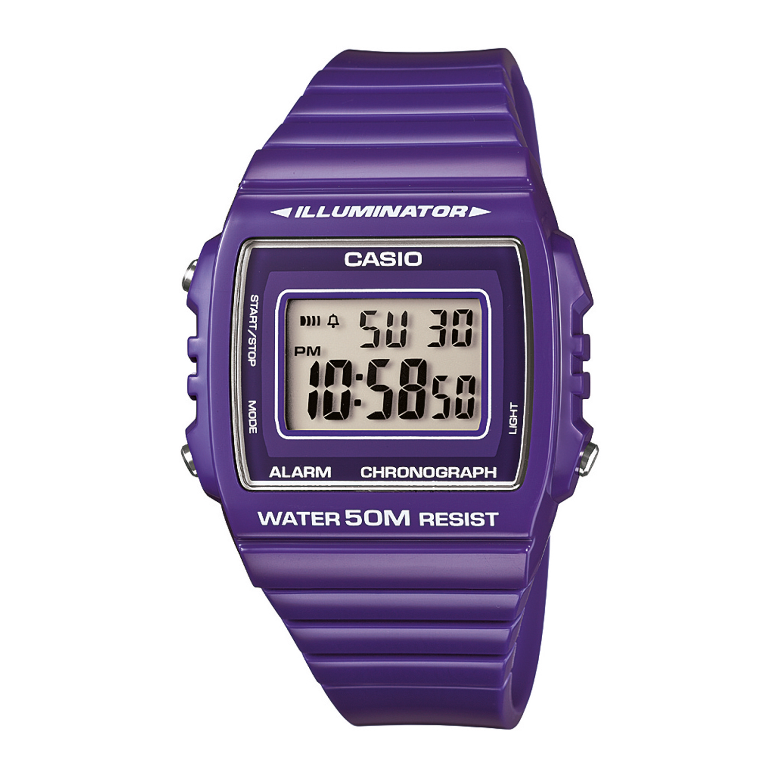 Reloj CASIO W-215H-6AVDF Resina Juvenil Violeta