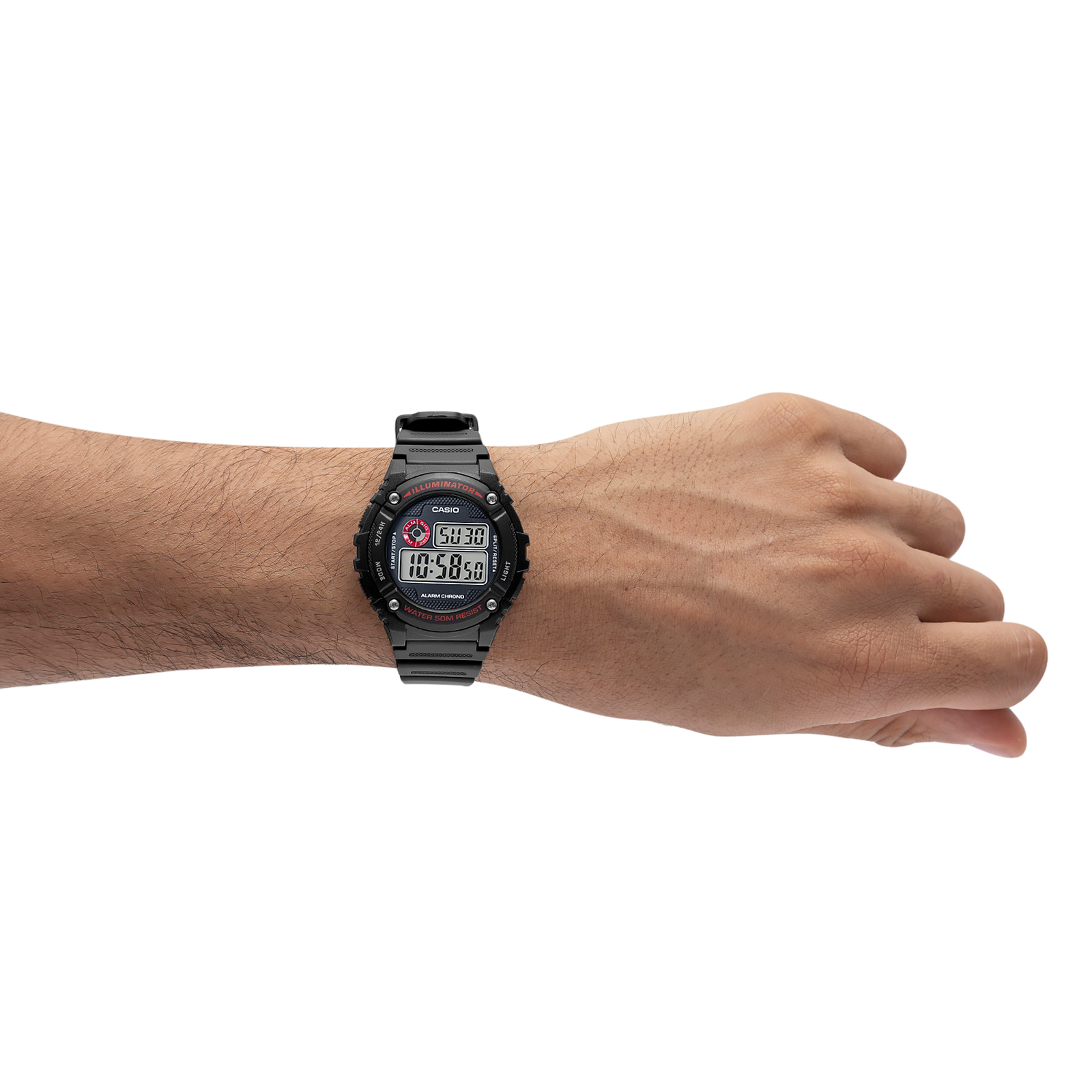 Reloj CASIO W-216H-1AVDF Resina Hombre Negro