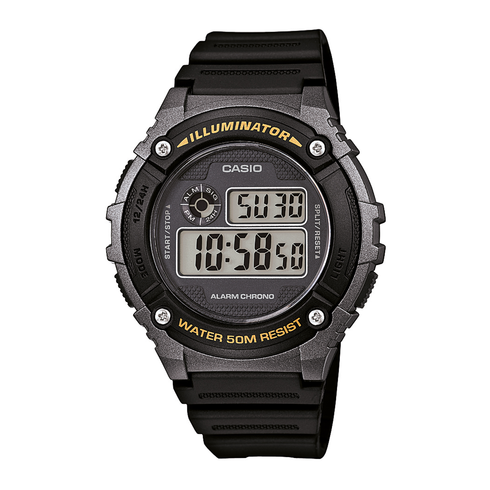 Reloj CASIO W-216H-1BVDF Resina Hombre Gris