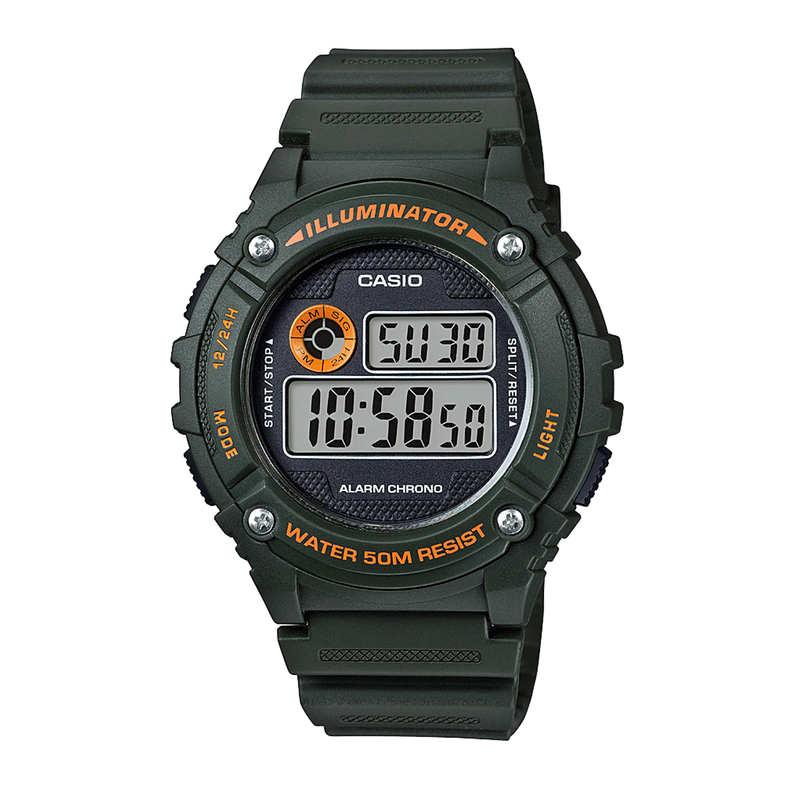 Reloj CASIO W-216H-3BVDF Resina Hombre Verde