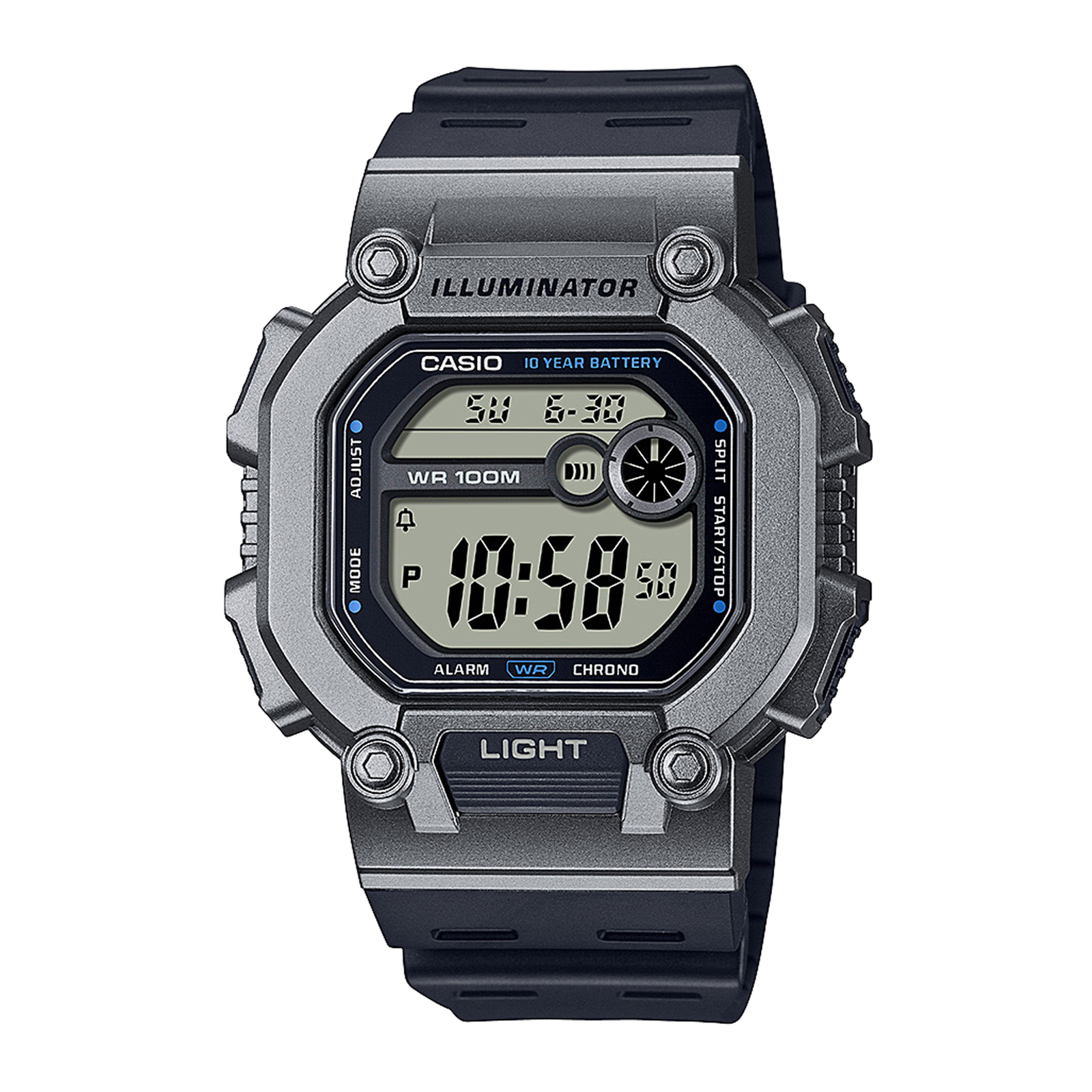 Reloj CASIO W-737H-1A2VDF Resina Juvenil Gris
