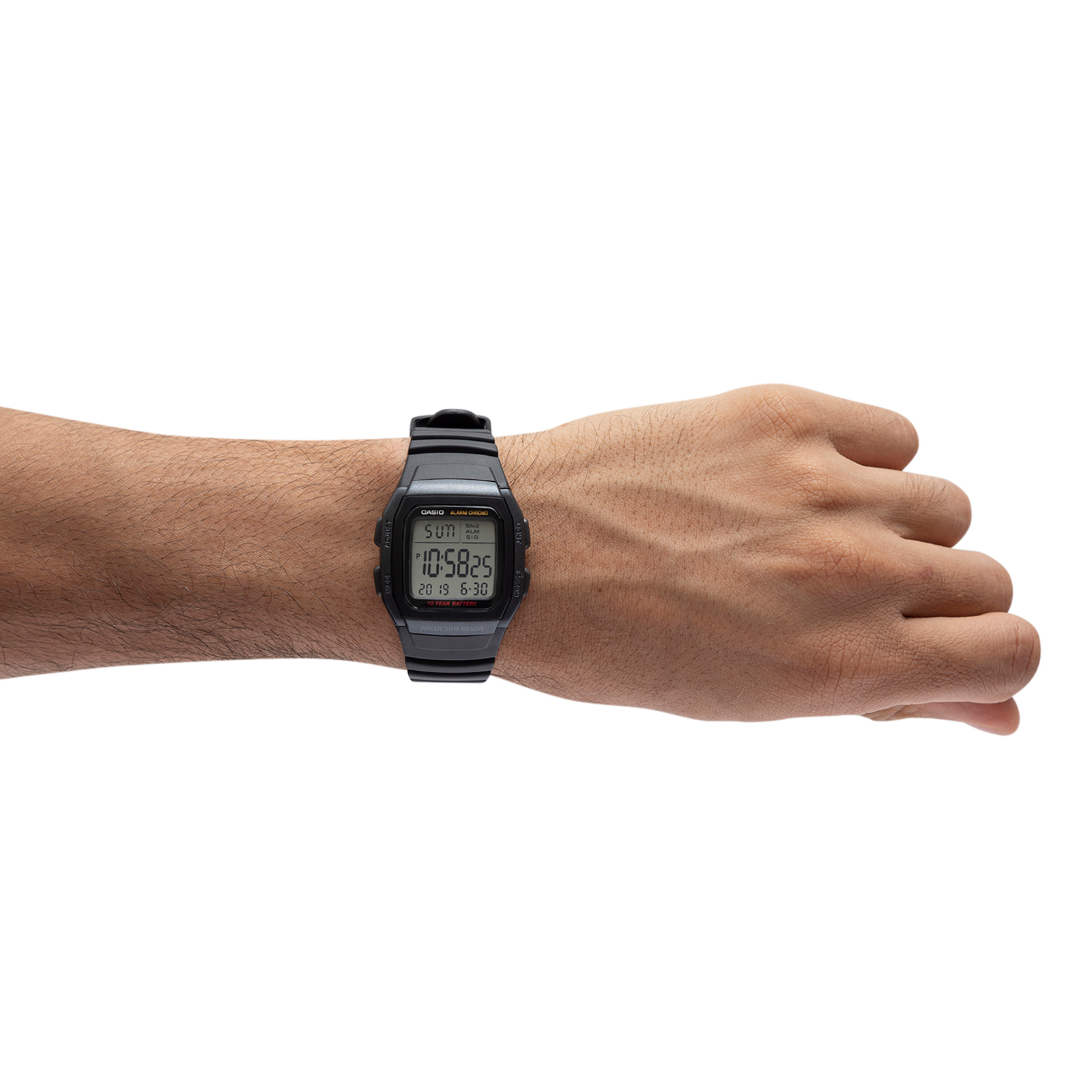 Reloj CASIO W-96H-1BVDF Resina Juvenil Negro