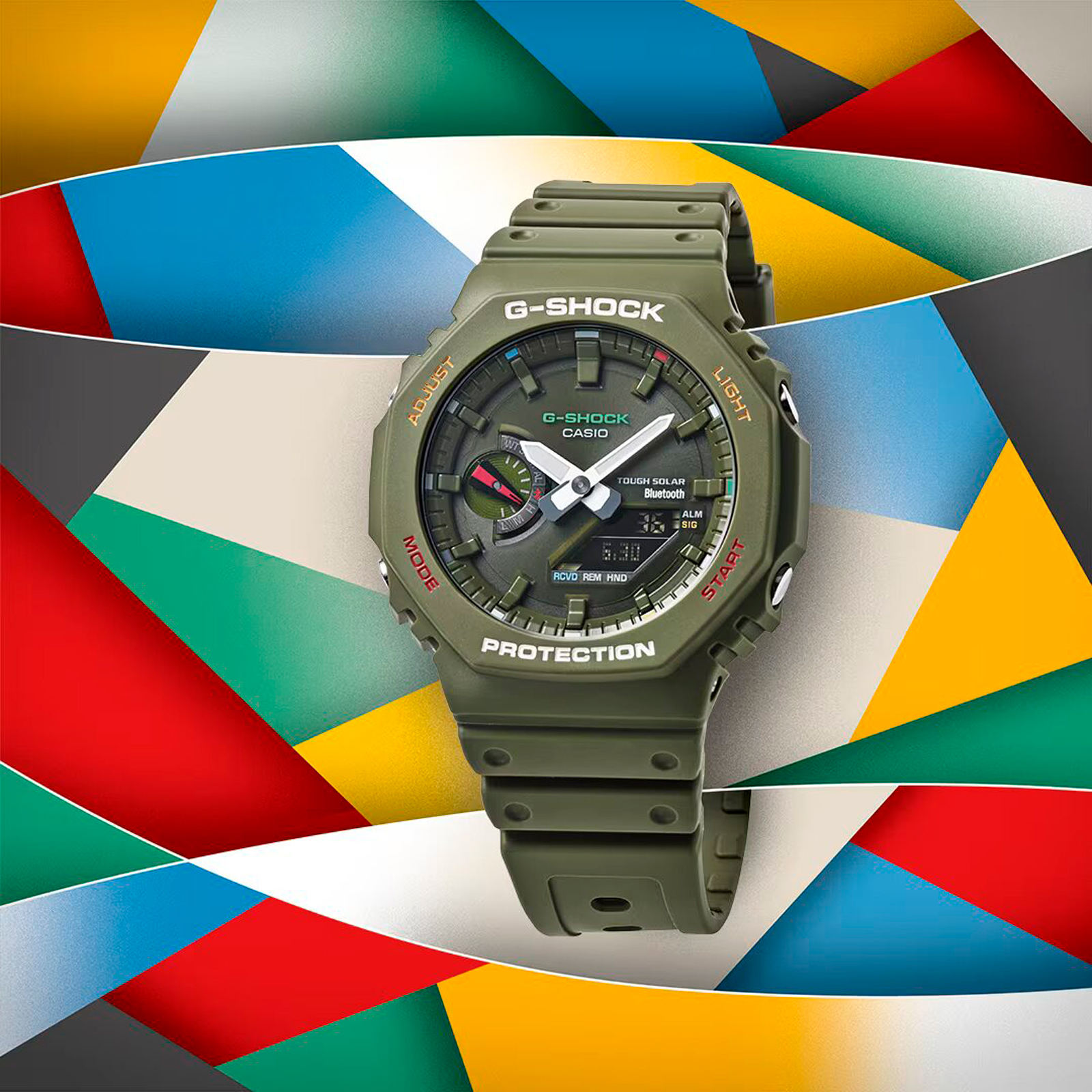 Reloj G-SHOCK GA-B2100FC-3ADR Carbono/Resina Hombre Verde