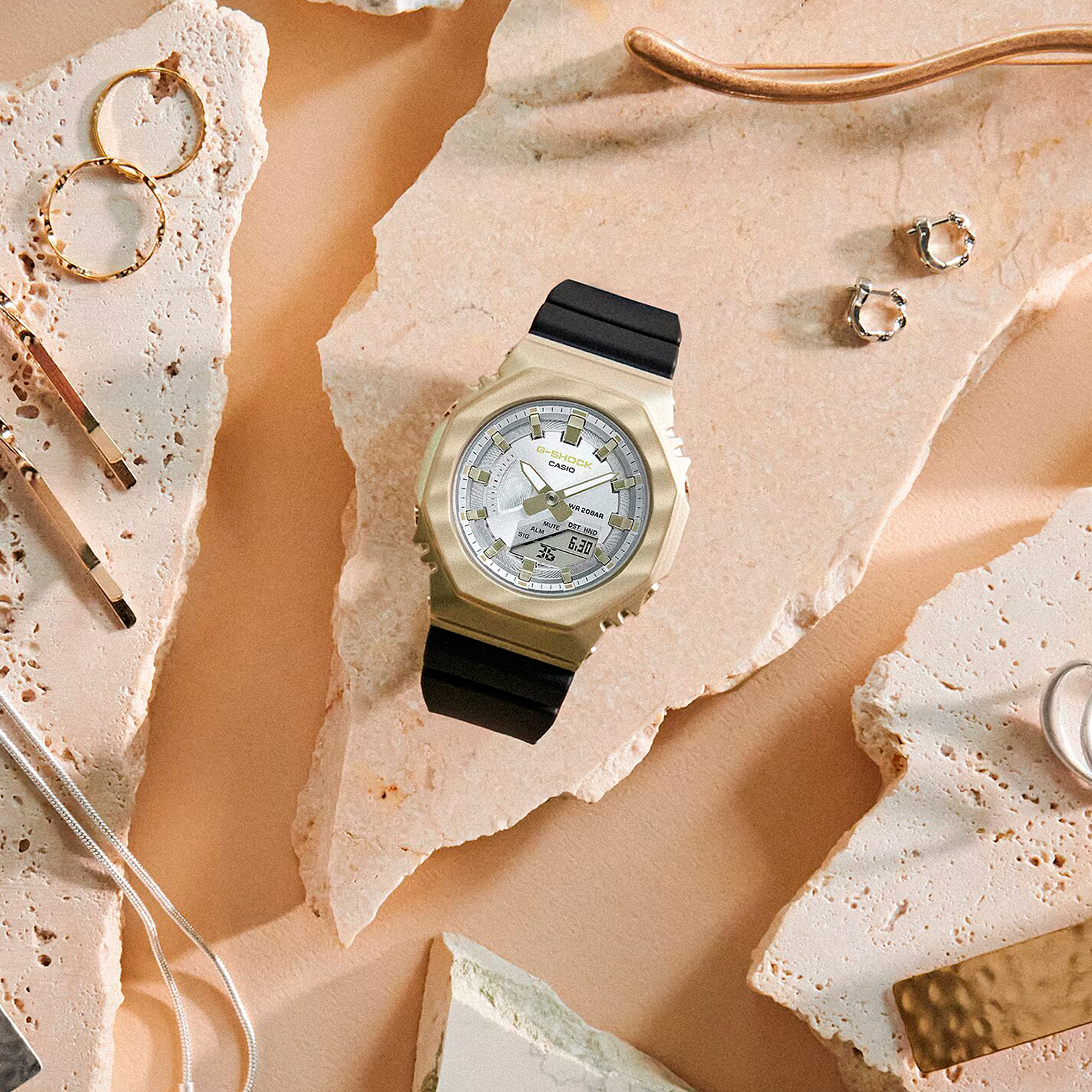 Reloj G-SHOCK GM-S2100BC-1ADR Resina/Acero Mujer Oro Rosa