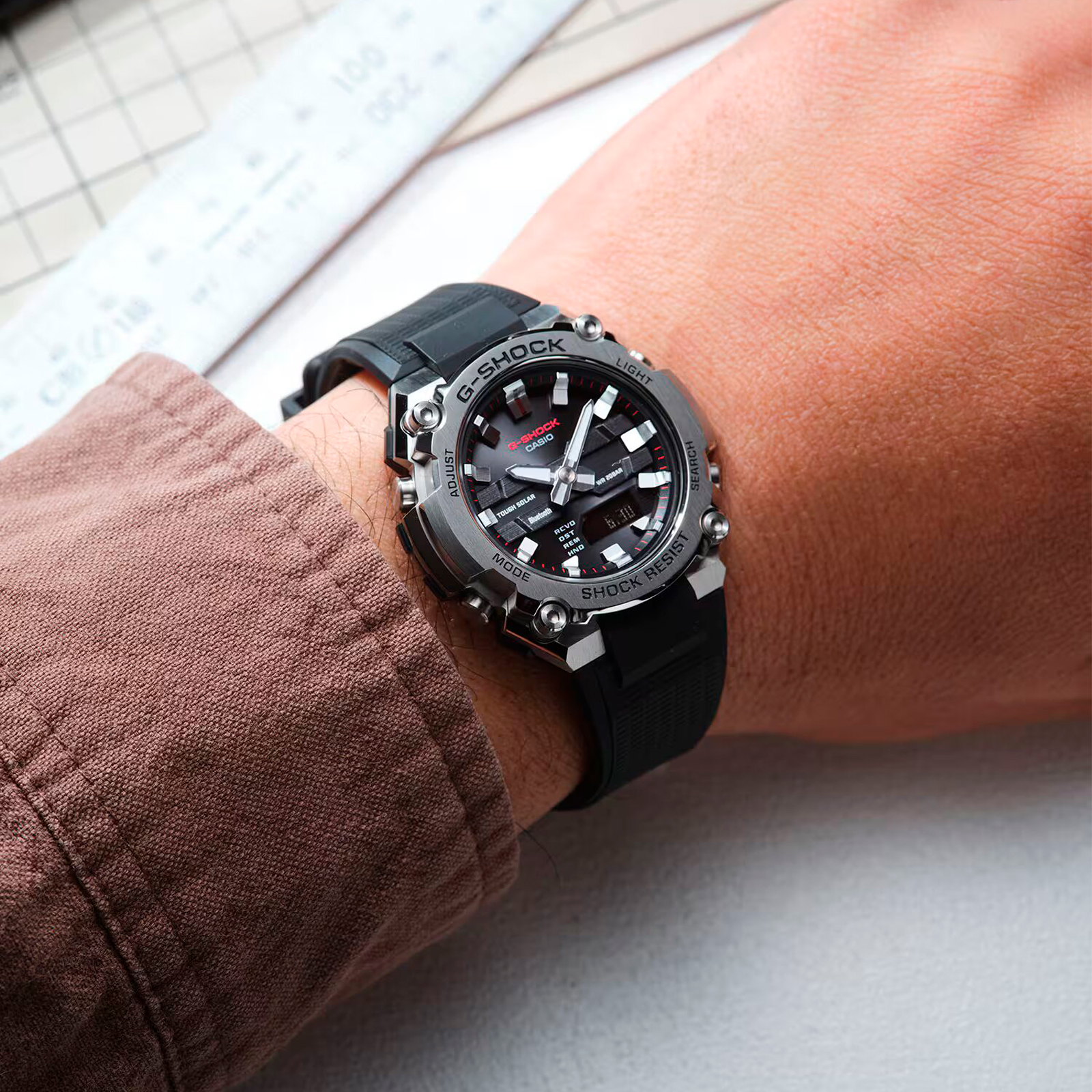 Reloj G-SHOCK GST-B600-1ADR Resina/Acero Hombre Plateado