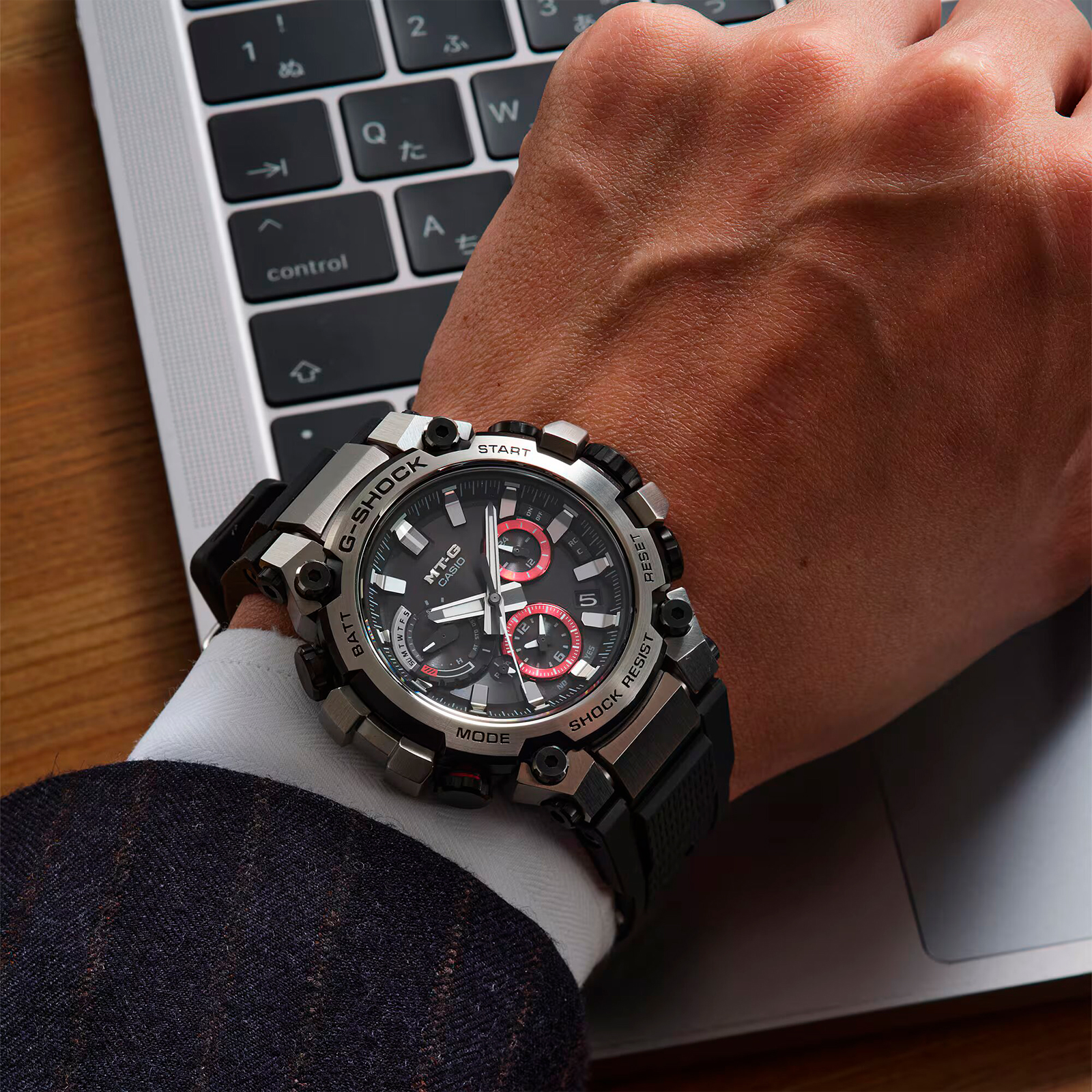 Reloj G-SHOCK MTG-B3000-1ADR Carbono/Acero Hombre Plateado