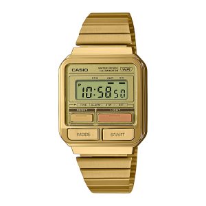 Reloj CASIO A120WEG-9ADF Resina/Cromado Unisex Dorado