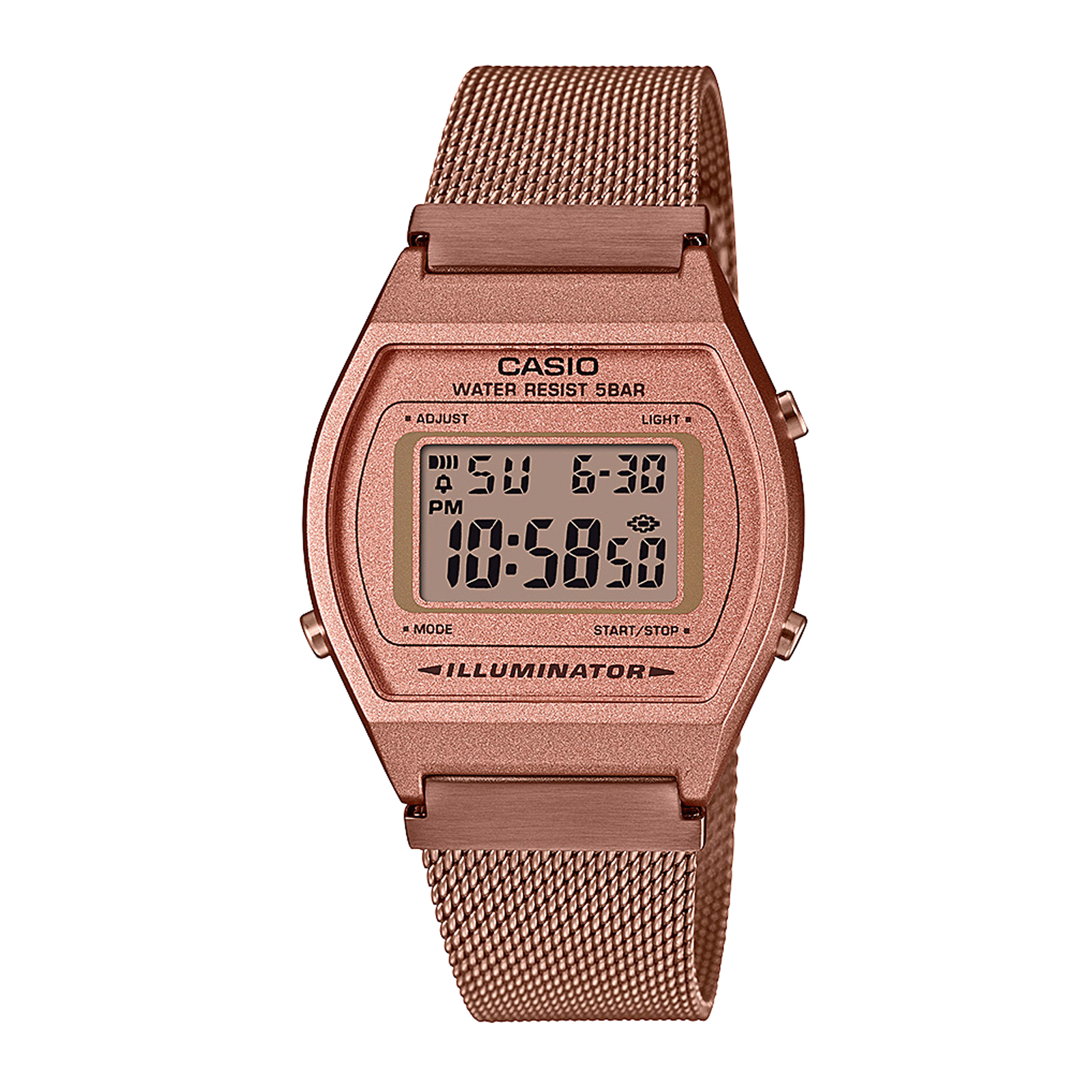 Reloj CASIO B640WMR-5ADF Resina Unisex Oro Rosa