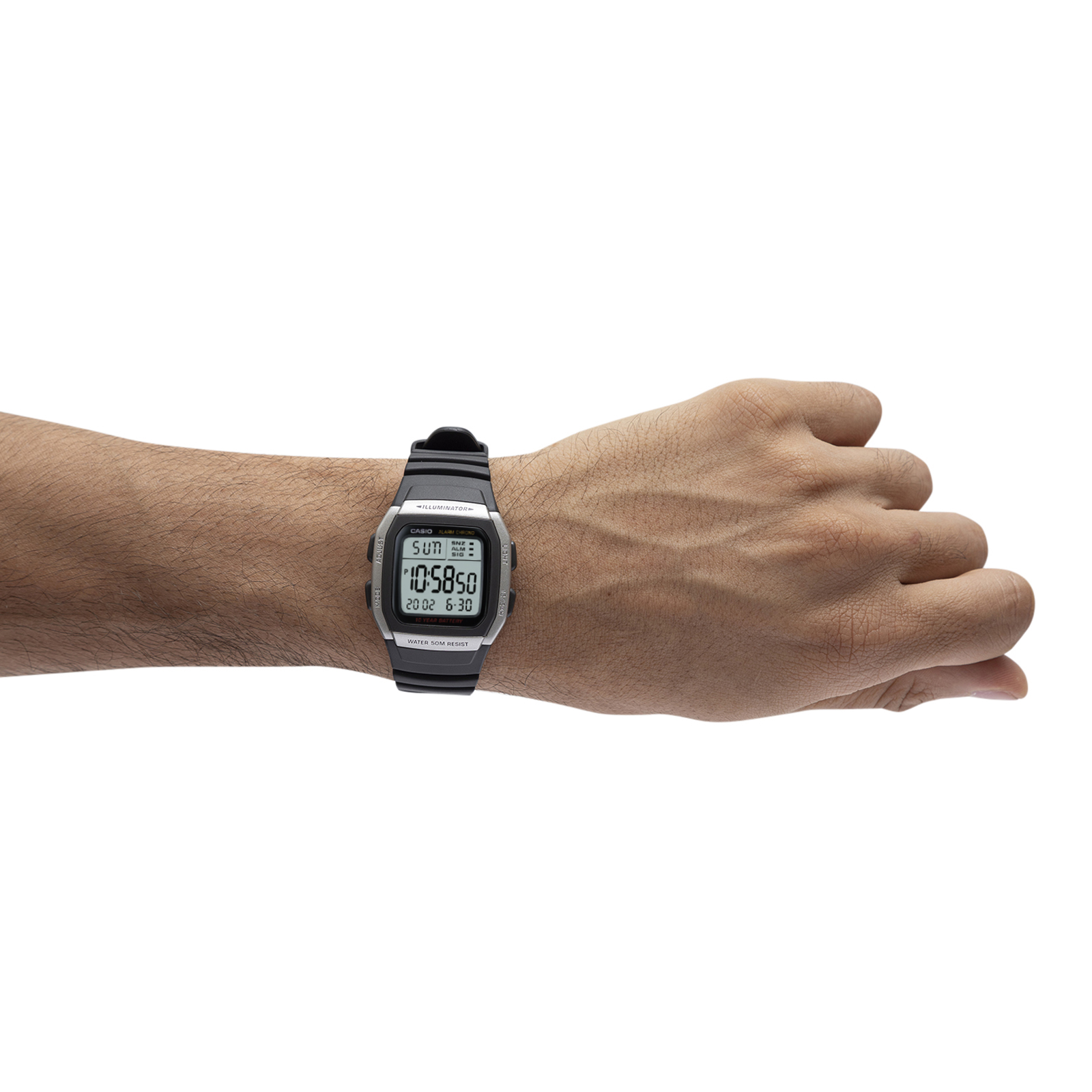 Reloj CASIO W-96H-1AVDF Resina Juvenil Plateado