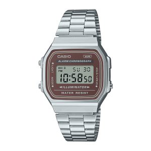 Reloj CASIO A168WA-5AYDF Resina/Cromado Unisex Plateado