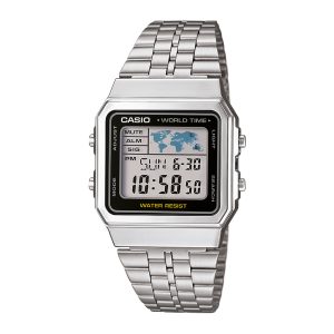 Reloj CASIO A500WA-1DF Resina/Cromado Unisex Plateado