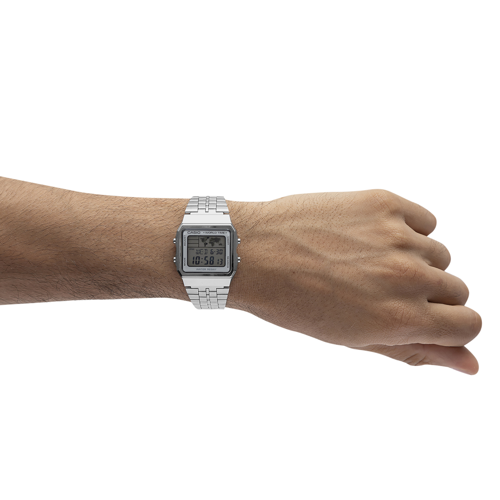 Reloj CASIO A500WA-7DF Resina Unisex Plateado