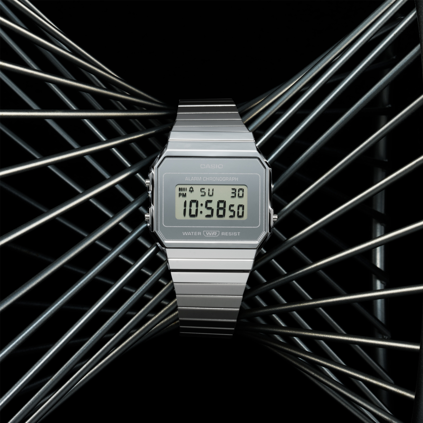 Reloj CASIO A700WEV-7ADF Resina/Cromado Unisex Plateado