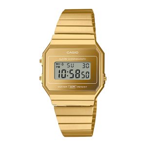 Reloj CASIO A700WEVG-9ADF Resina/Cromado Unisex Dorado