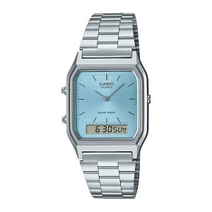 Reloj CASIO AQ-230A-2A1MQYDF Resina/Cromado Juvenil Plateado