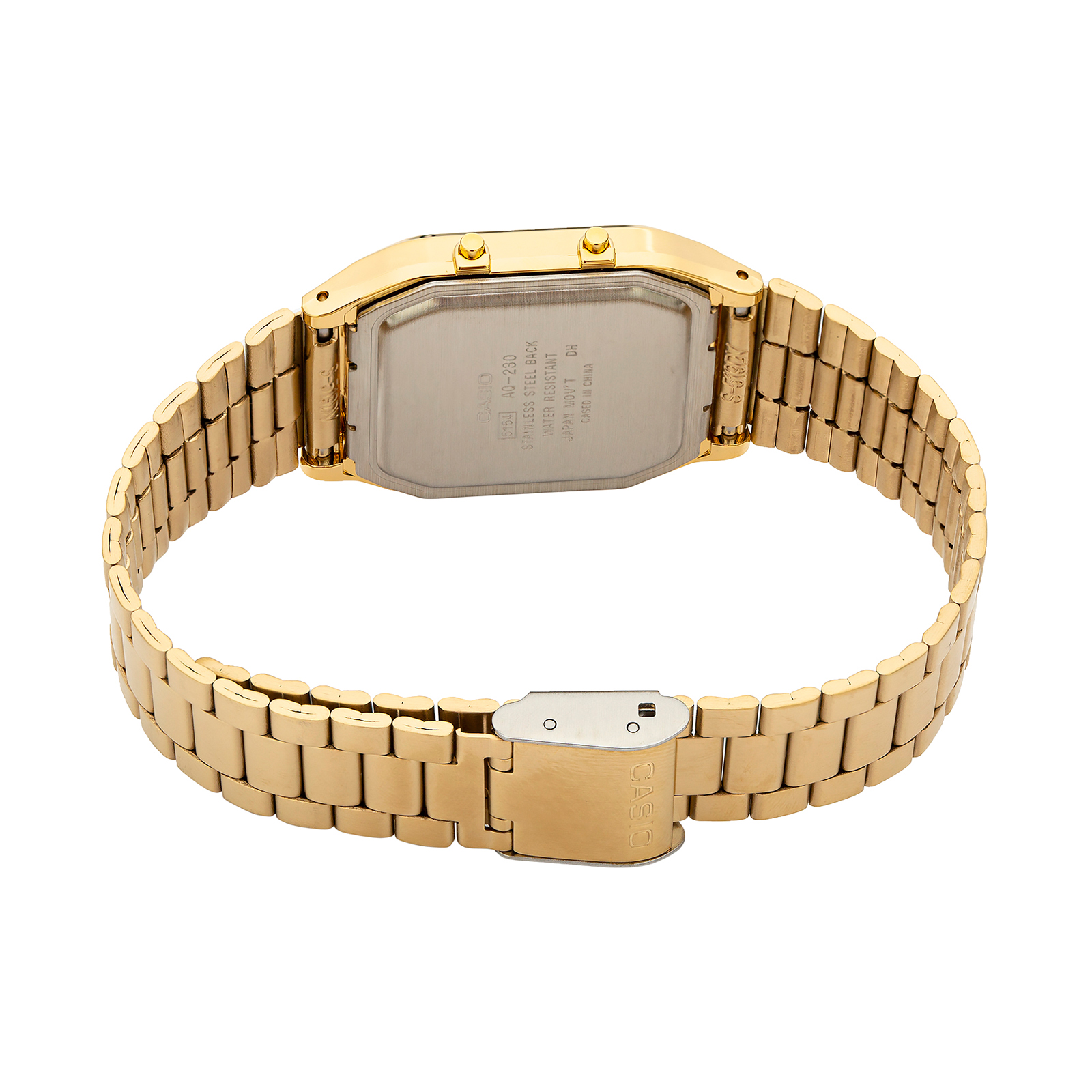 Reloj CASIO AQ-230GA-9BHDF Resina Juvenil Dorado