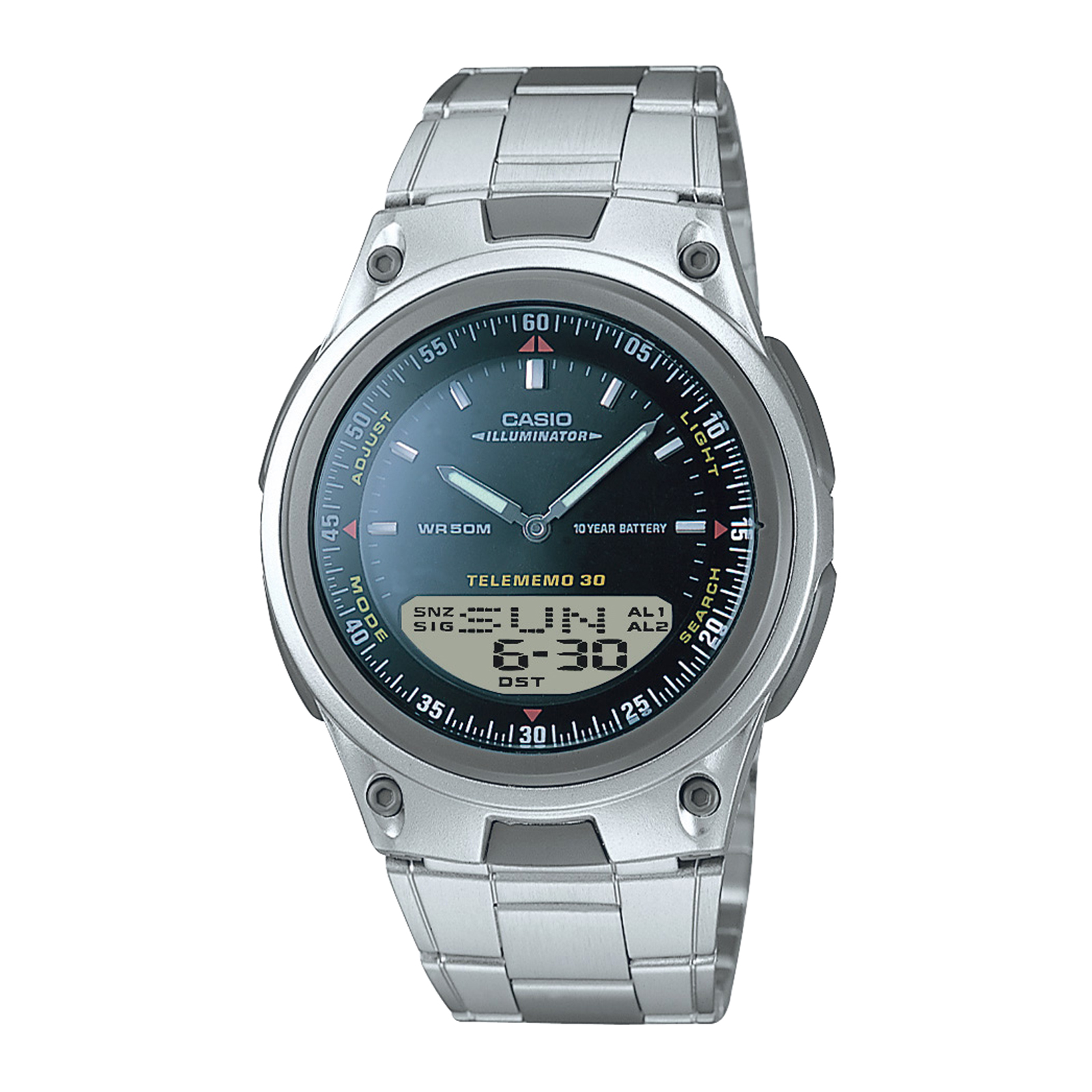 Reloj CASIO AW-80D-1AVDF Resina Hombre Plateado