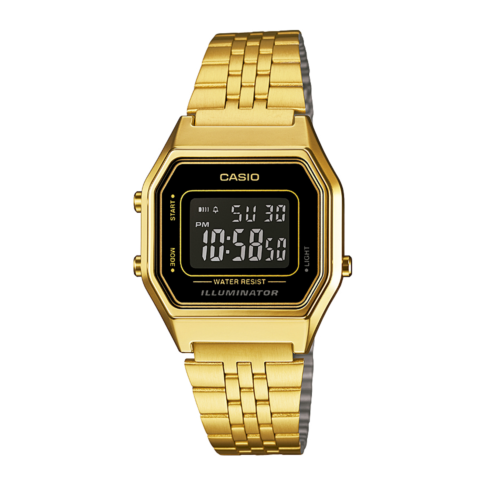 Reloj CASIO LA680WGA-1BDF Resina Mujer Dorado