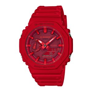 Reloj G-SHOCK GA-2100-4ADR Carbono/Resina Hombre Rojo