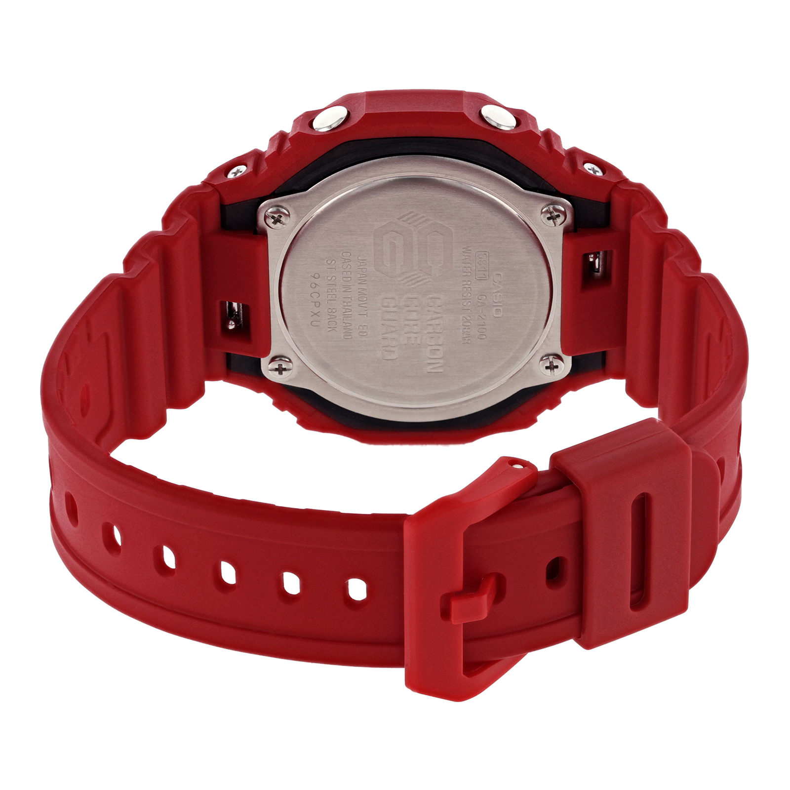 Reloj G-SHOCK GA-2100-4ADR Carbono/Resina Hombre Rojo