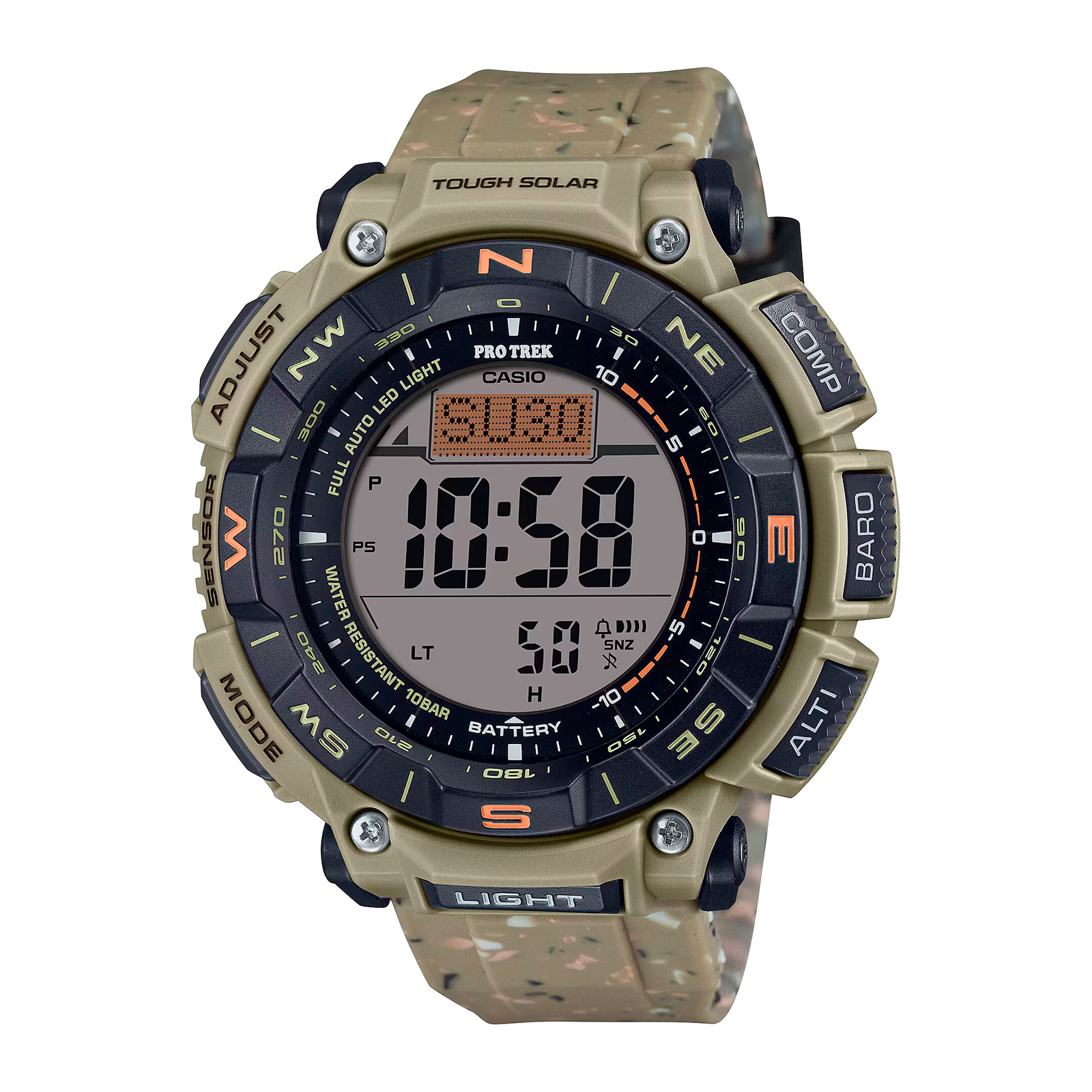 Reloj PROTREK PRG-340SC-5DR Silicona Hombre Marron