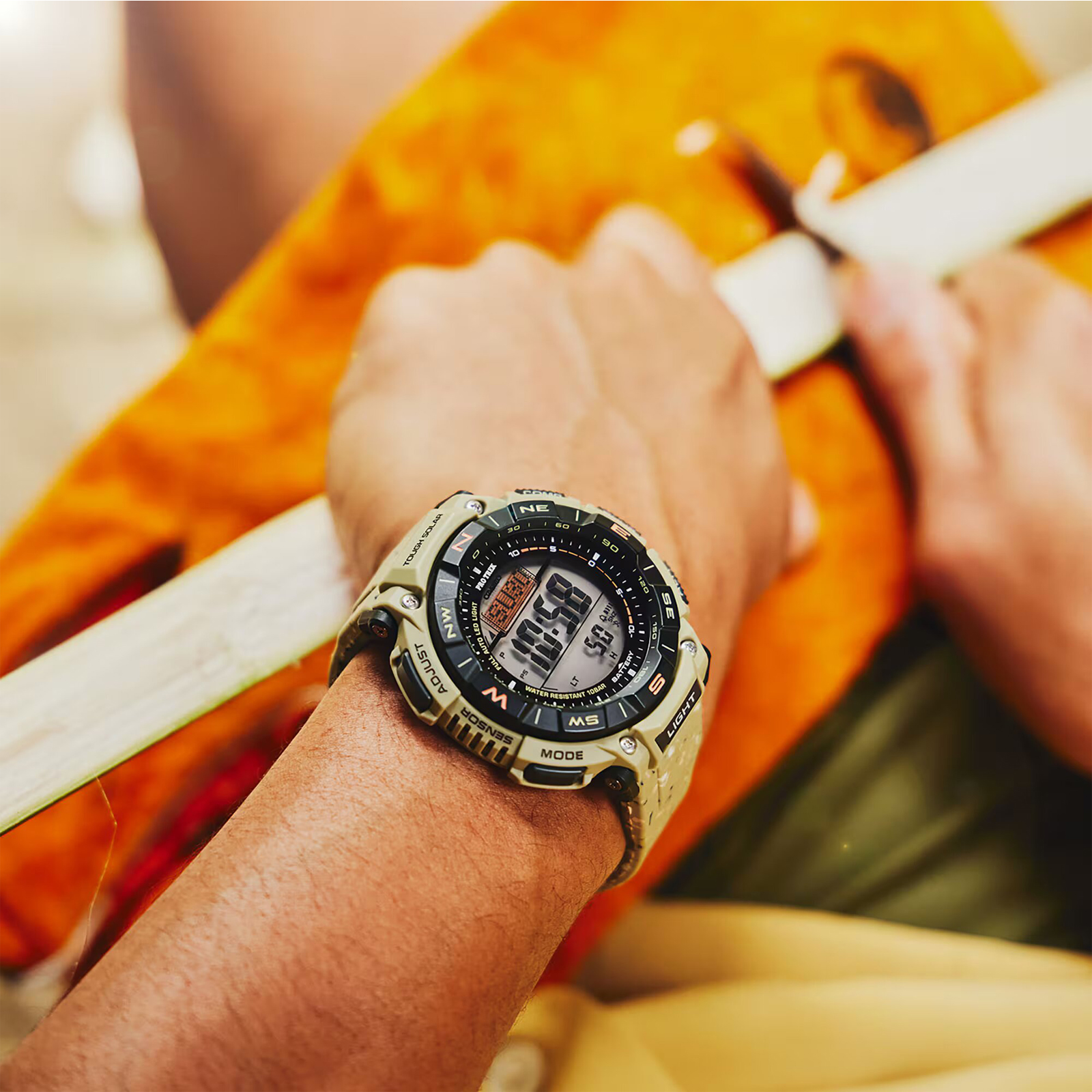 Reloj PROTREK PRG-340SC-5DR Silicona Hombre Marron