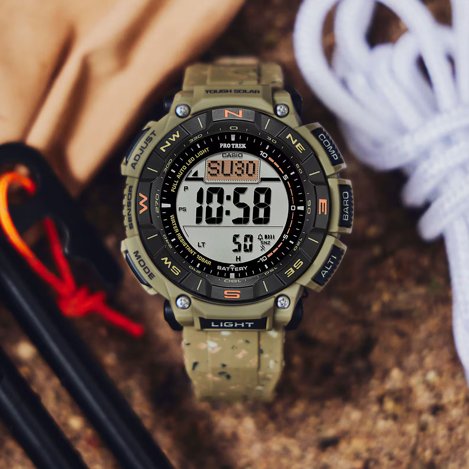 Reloj PROTREK PRG-340SC-5DR Silicona Hombre Marron