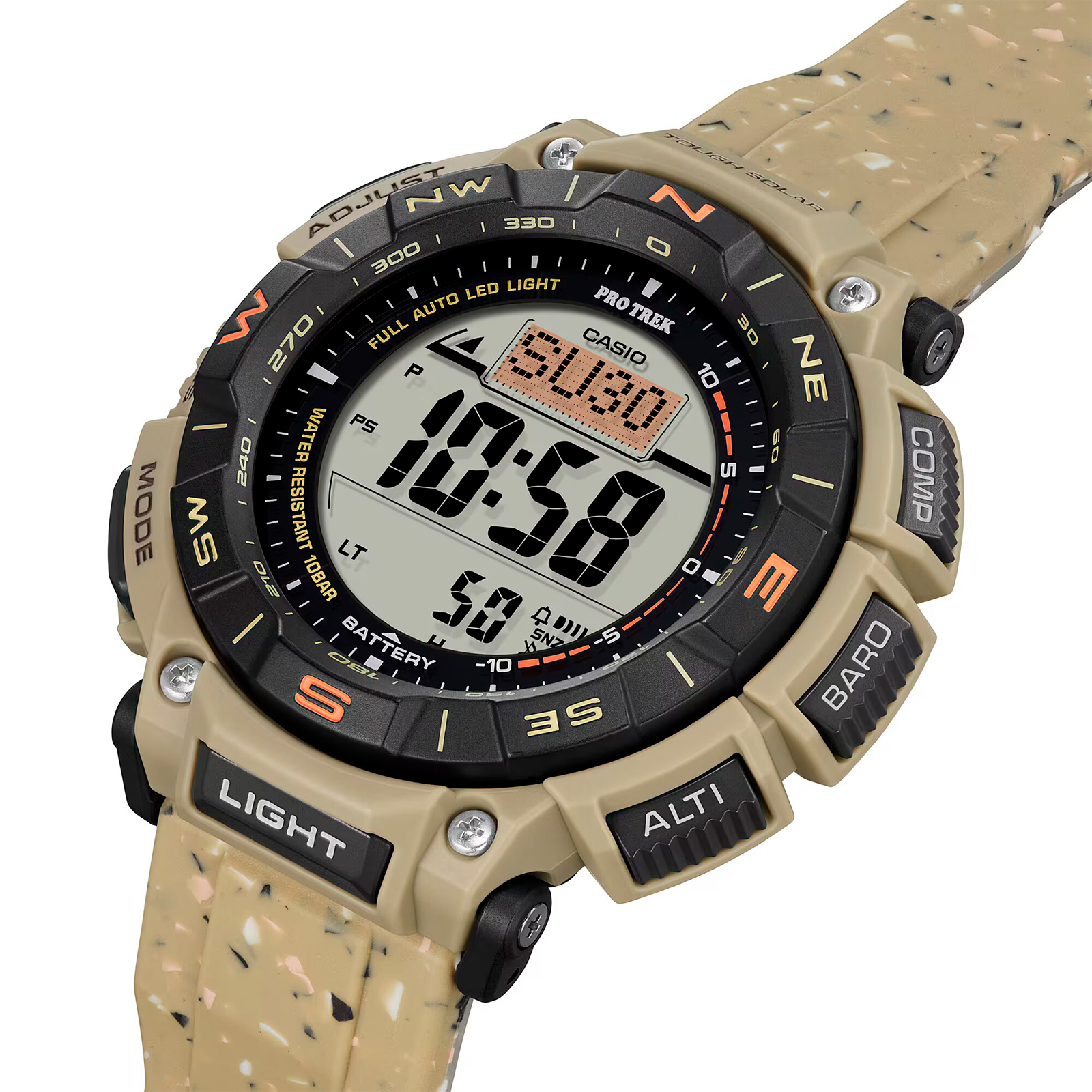 Reloj PROTREK PRG-340SC-5DR Silicona Hombre Marron