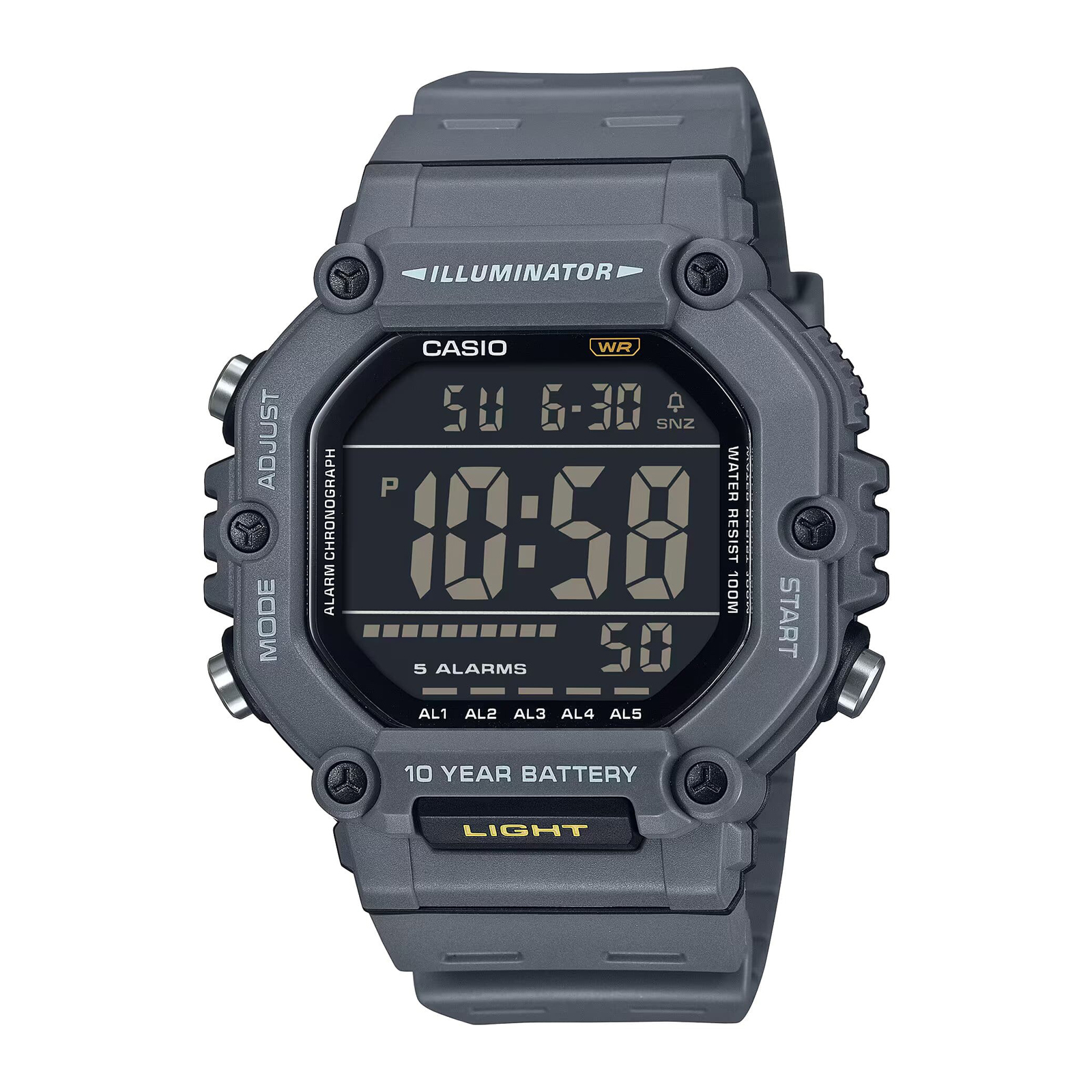 Reloj CASIO AE-1600H-8BVDF Resina Juvenil Gris