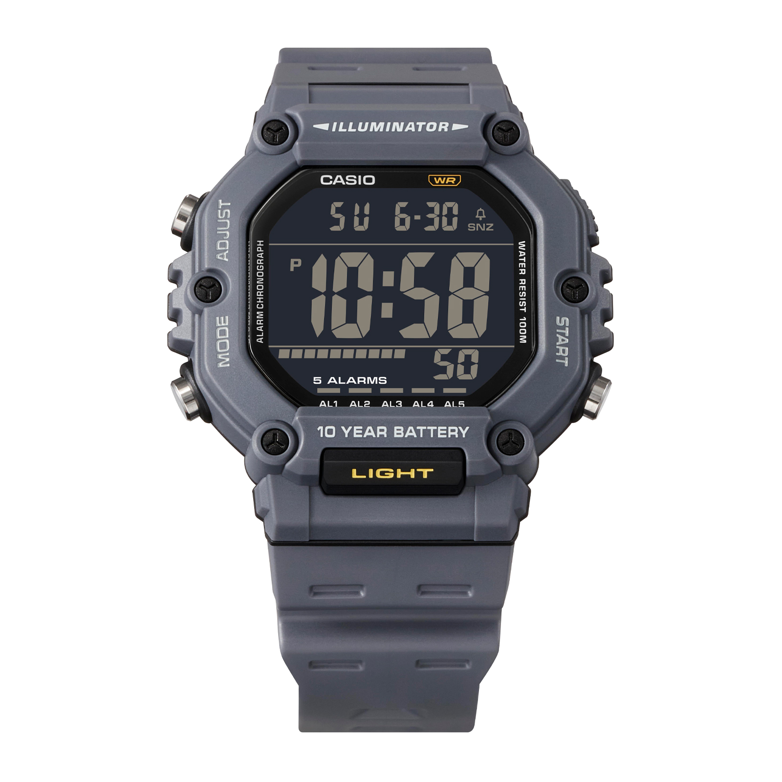 Reloj CASIO AE-1600H-8BVDF Resina Juvenil Gris