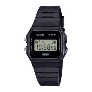 Reloj CASIO F-91WB-1ADF Resina Juvenil Negro