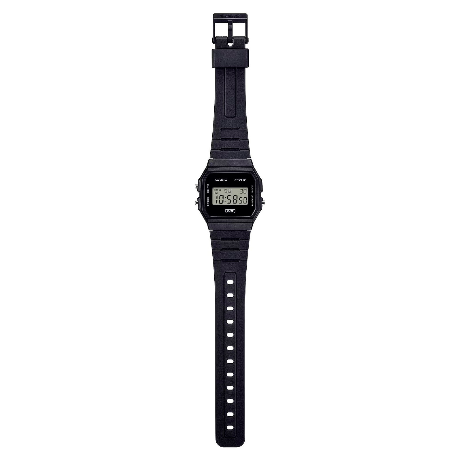 Reloj CASIO F-91WB-1ADF Resina Juvenil Negro